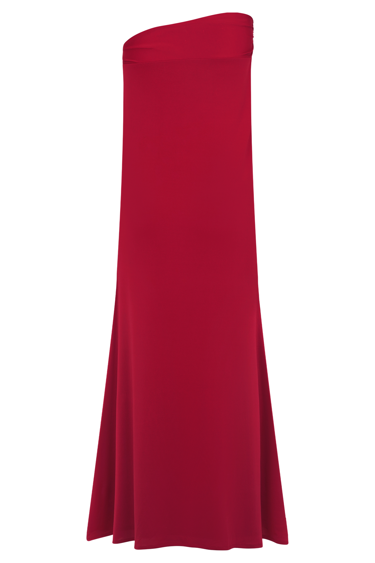 Ainsley Asymmetrical Maxi Skirt With Floral Hardware - Fuchsia Pink