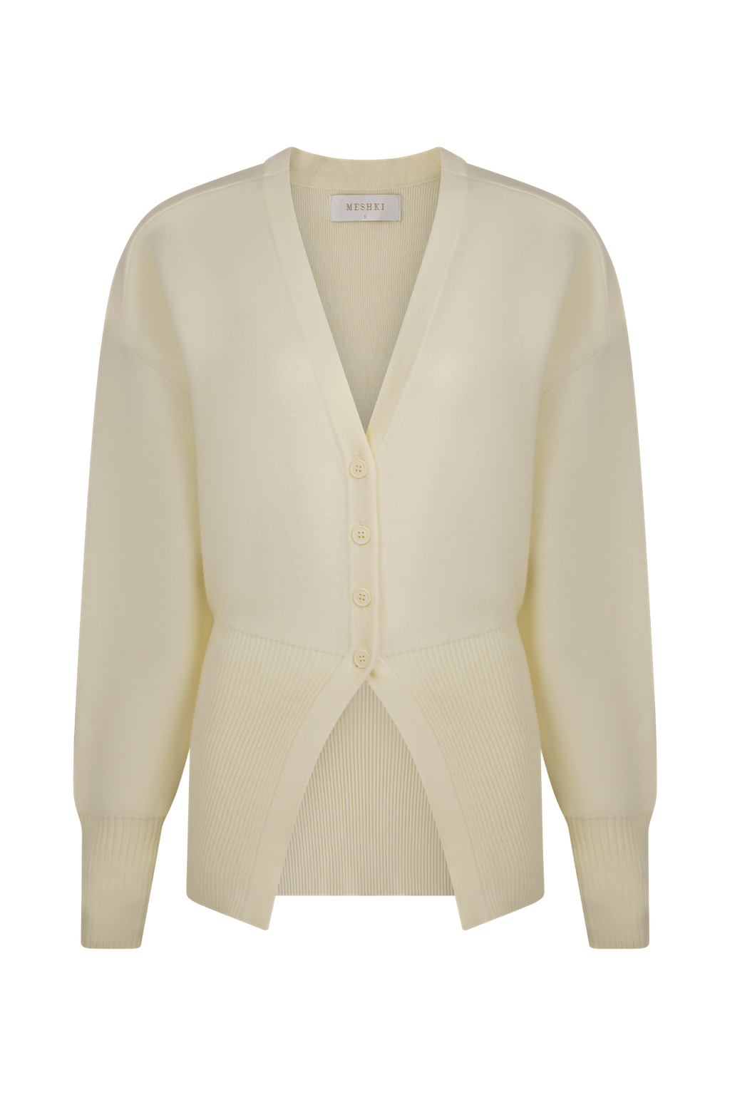Alexia Buttoned Oversized Cardigan - Ivory