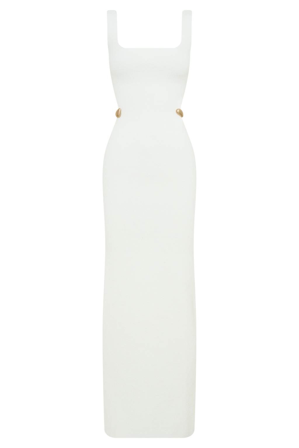 Alysanne Cut Out Knit Maxi Dress - White