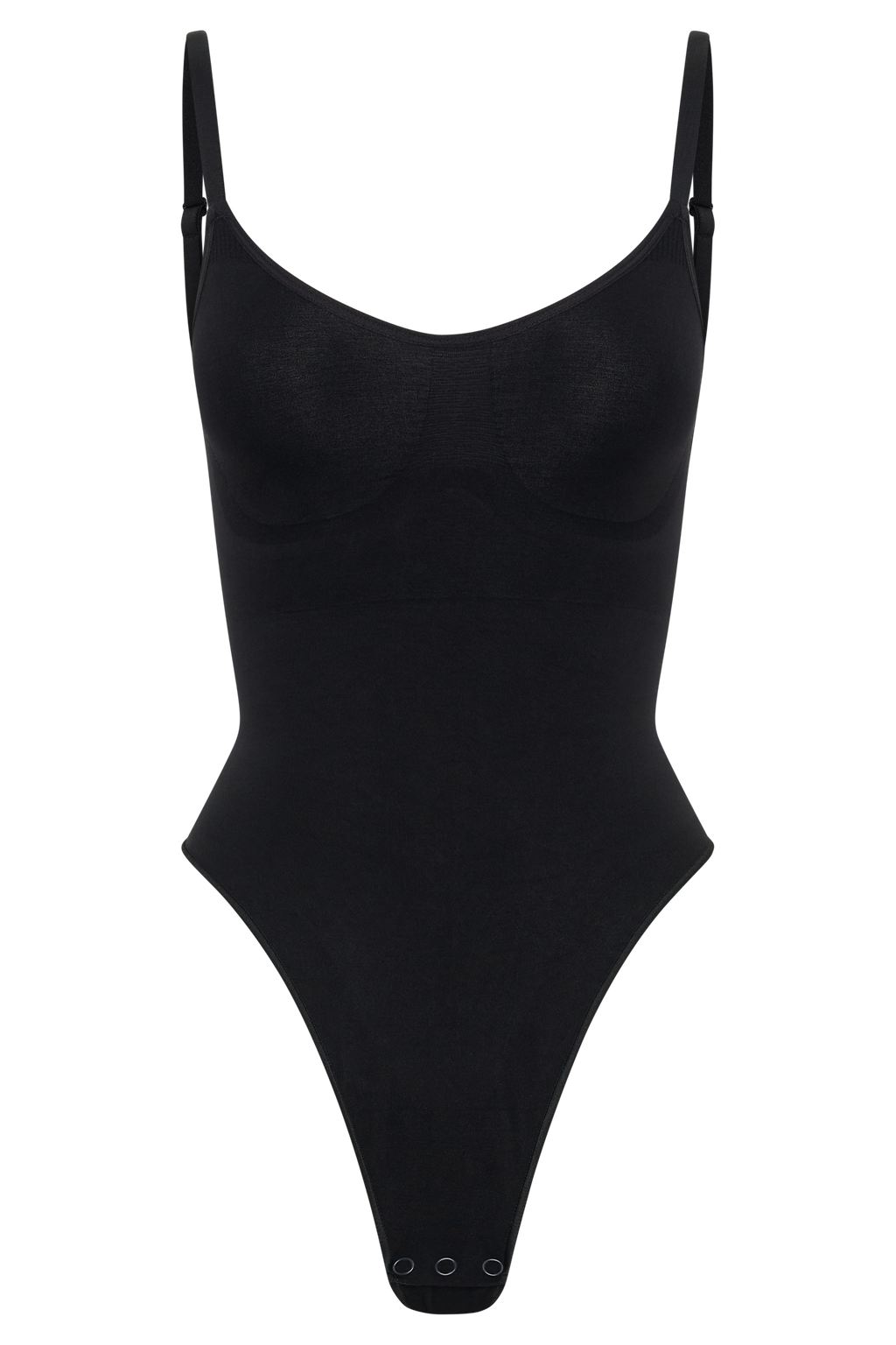 Alyssa Backless Shapewear Bodysuit - Black