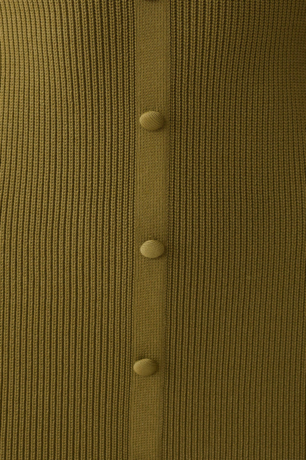 Amirose Ruffle Knit Midi Dress - Olive