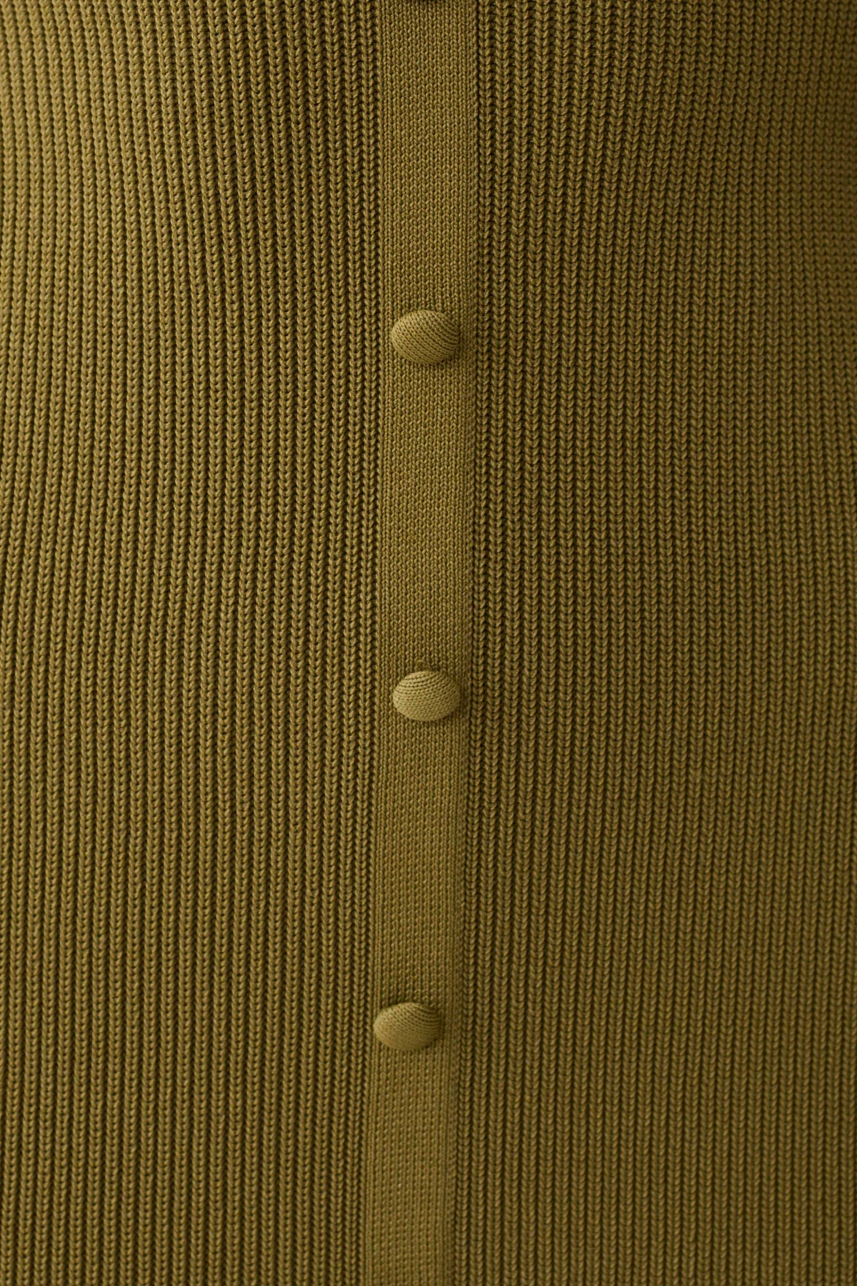 Amirose Ruffle Knit Midi Dress - Olive