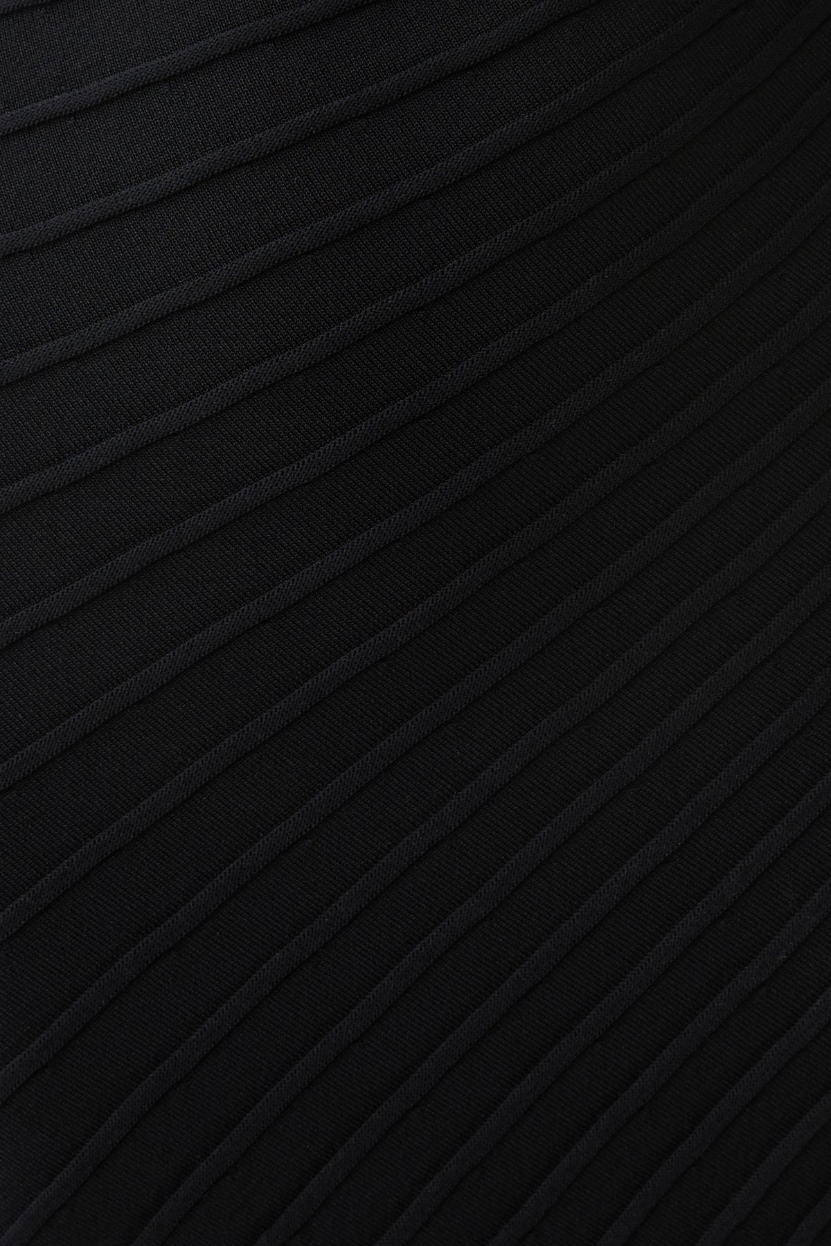 Milasandra Pleated Knit Dress - Black