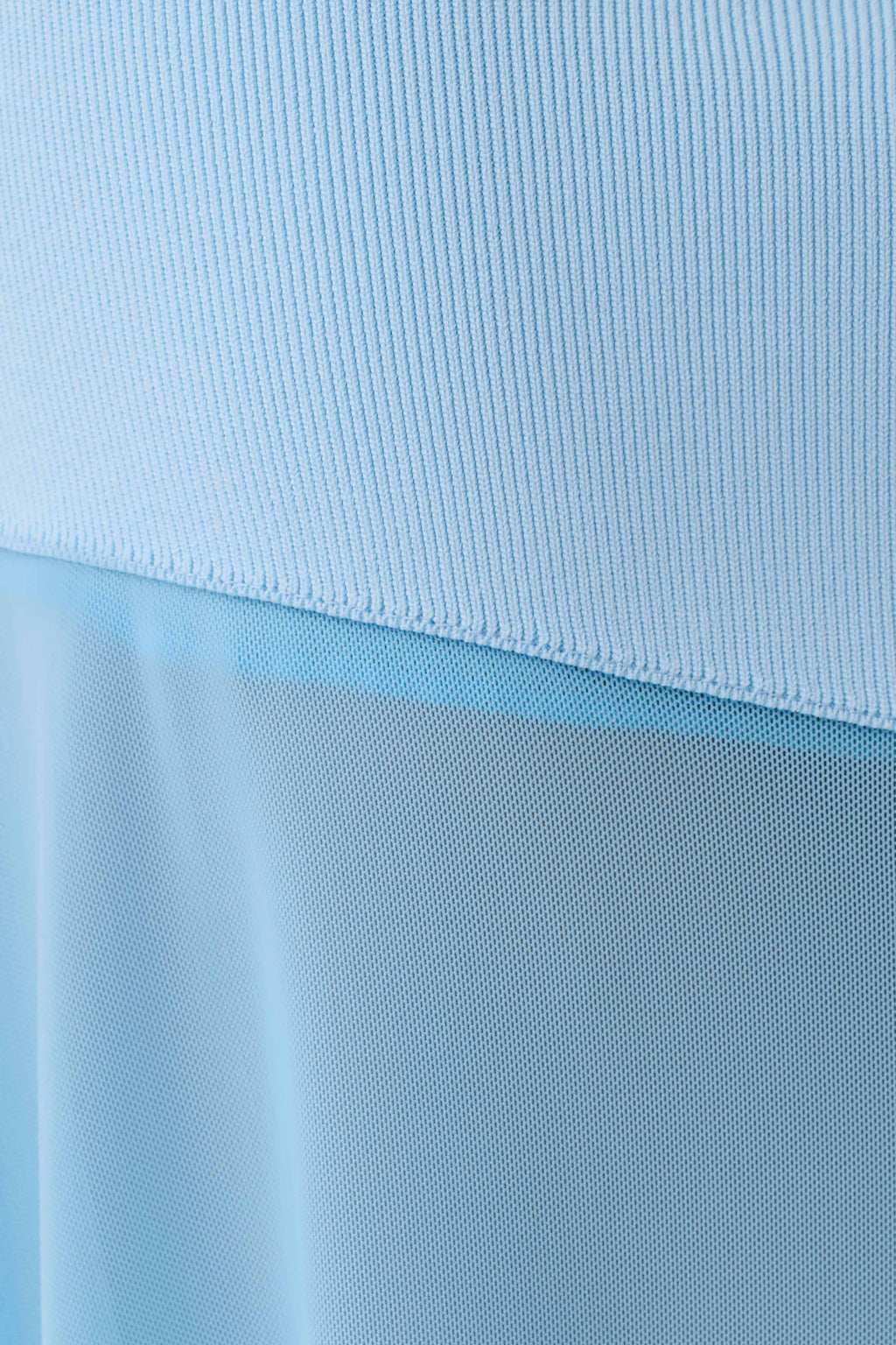 Louie Strapless Knit Maxi Dress - Baby Blue