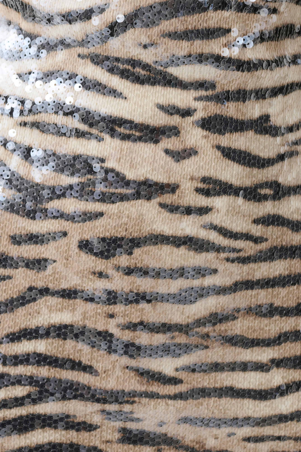 Deborah Sequin Maxi Dress - Zebra Print