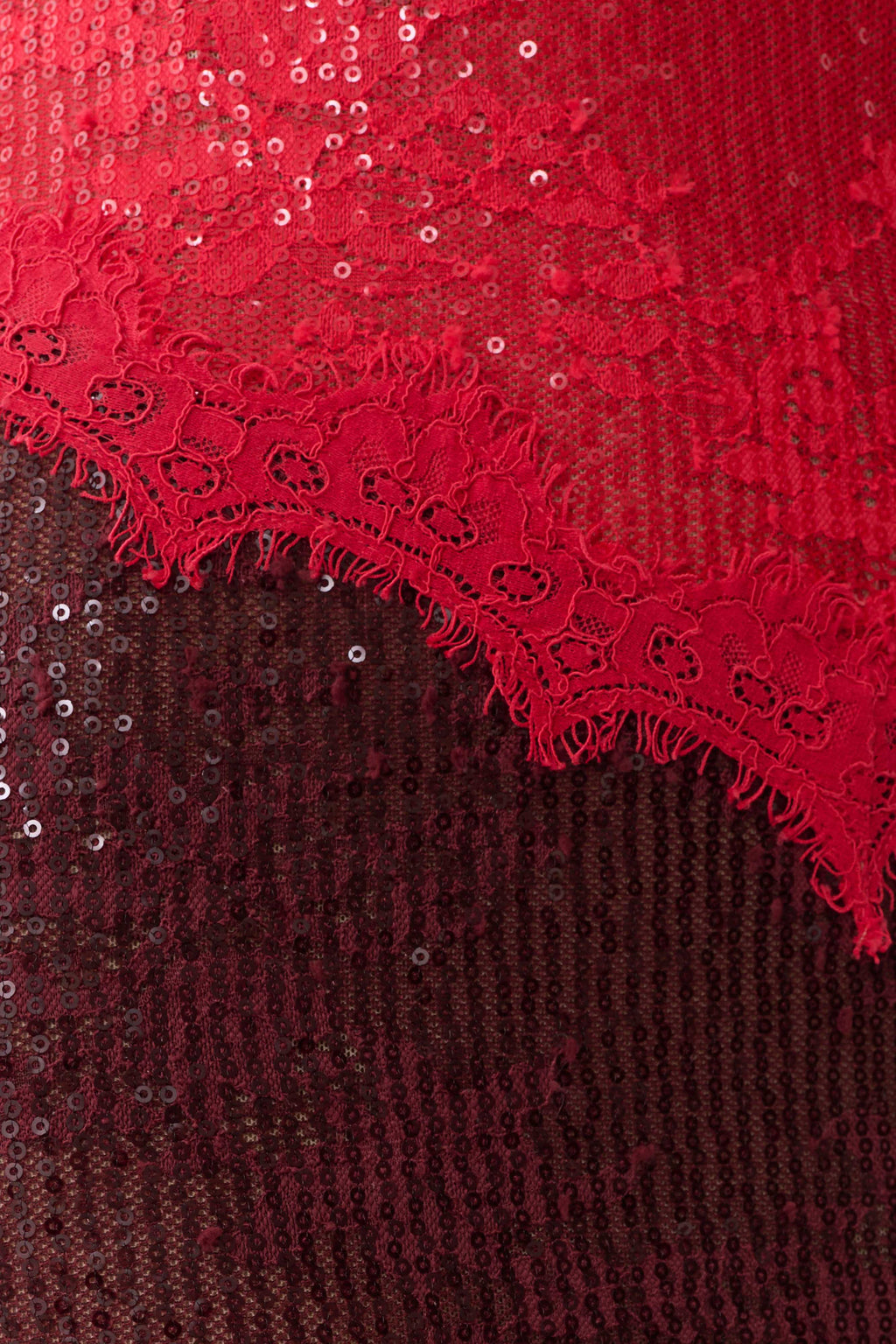 Jaimee Lace Midi Dress - Red