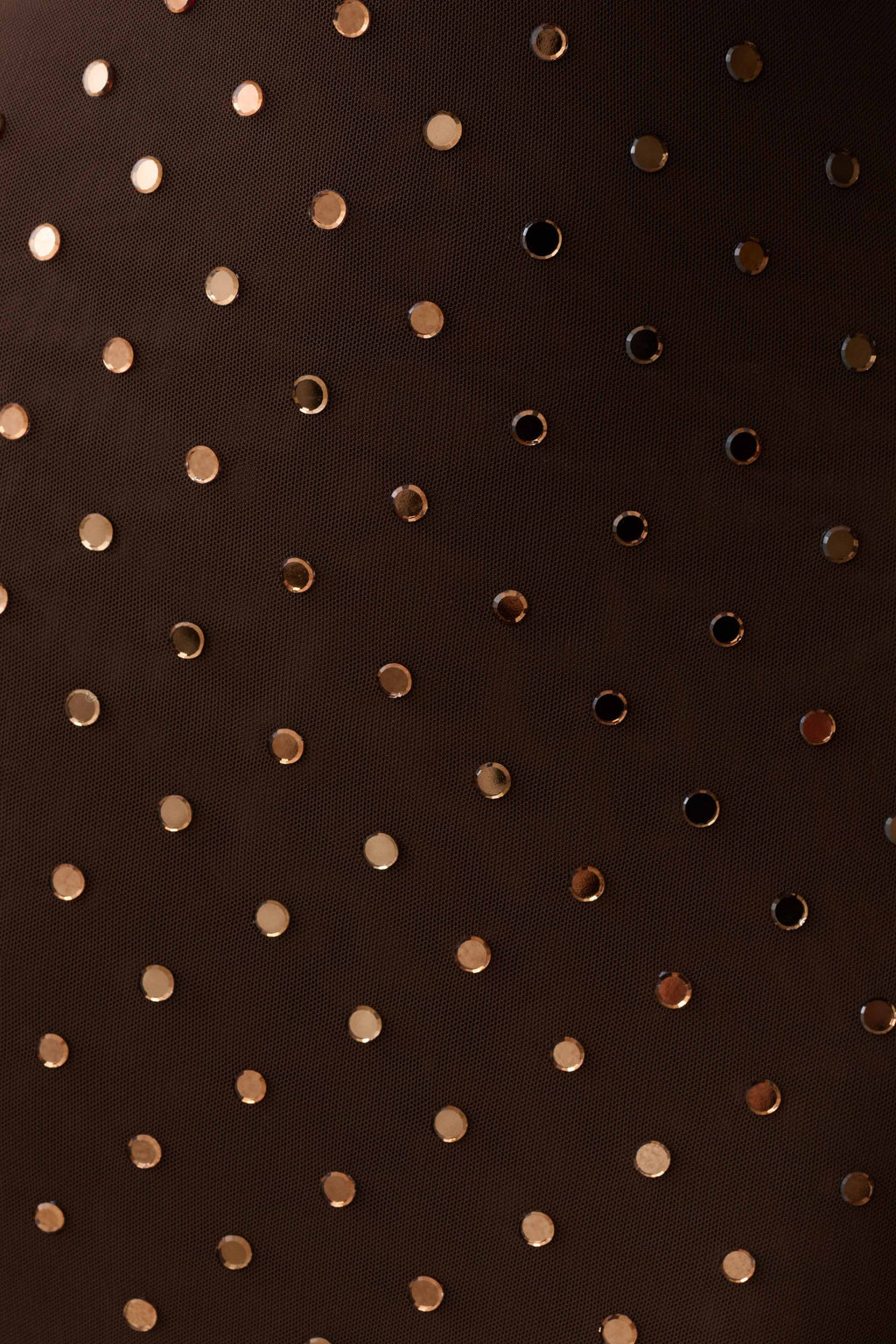 Valentine Diamante Maxi Dress - Chocolate