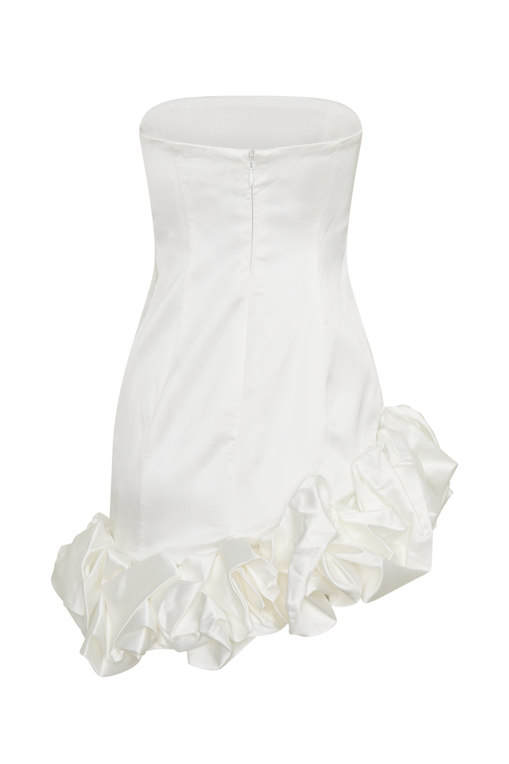 Alba Bubble Mini Dress - White