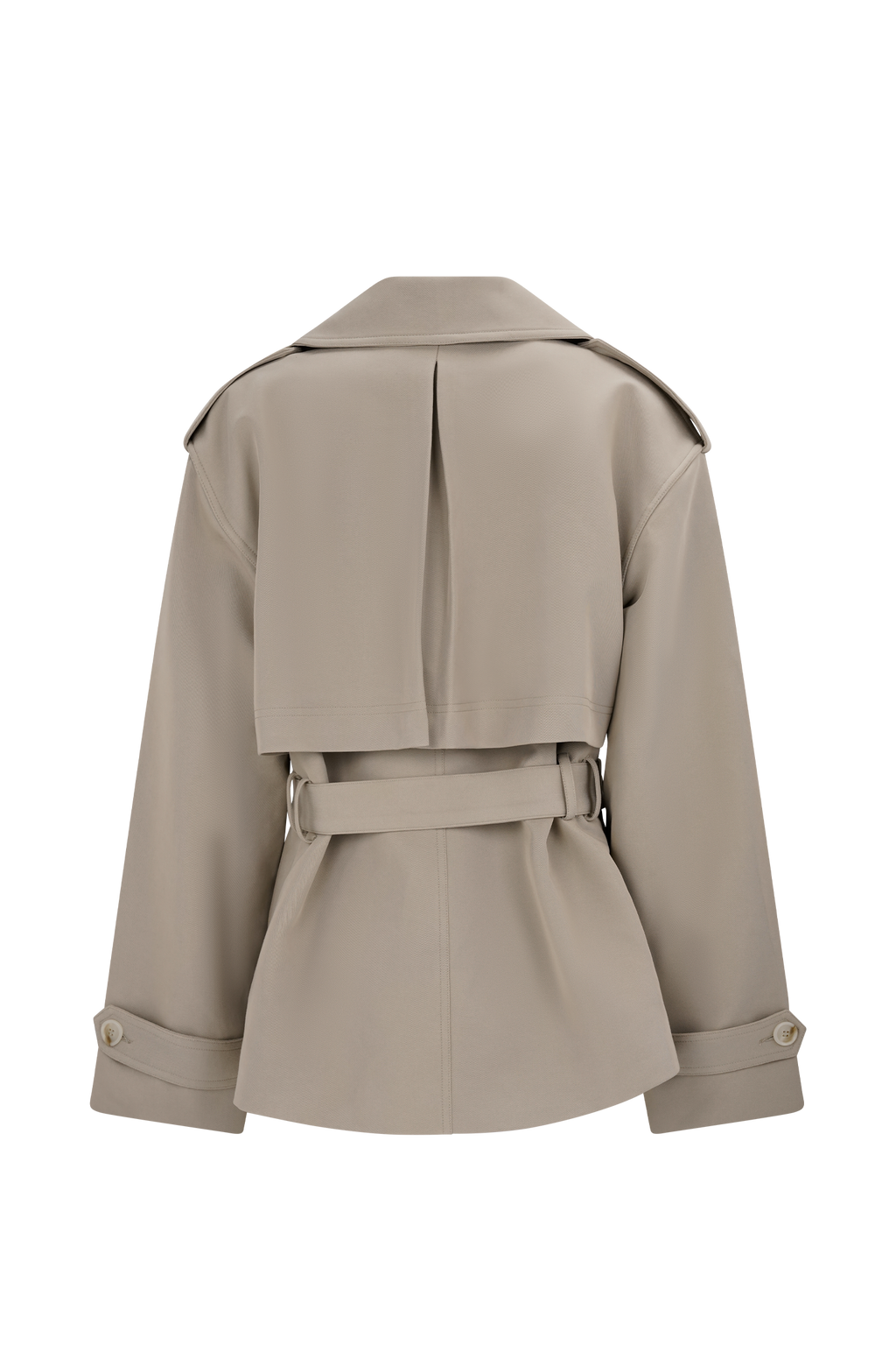 Alden Short Trench Jacket - Pebble