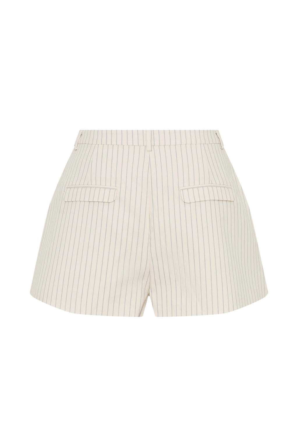 Alina Pintuck Cotton Shorts - Stripe