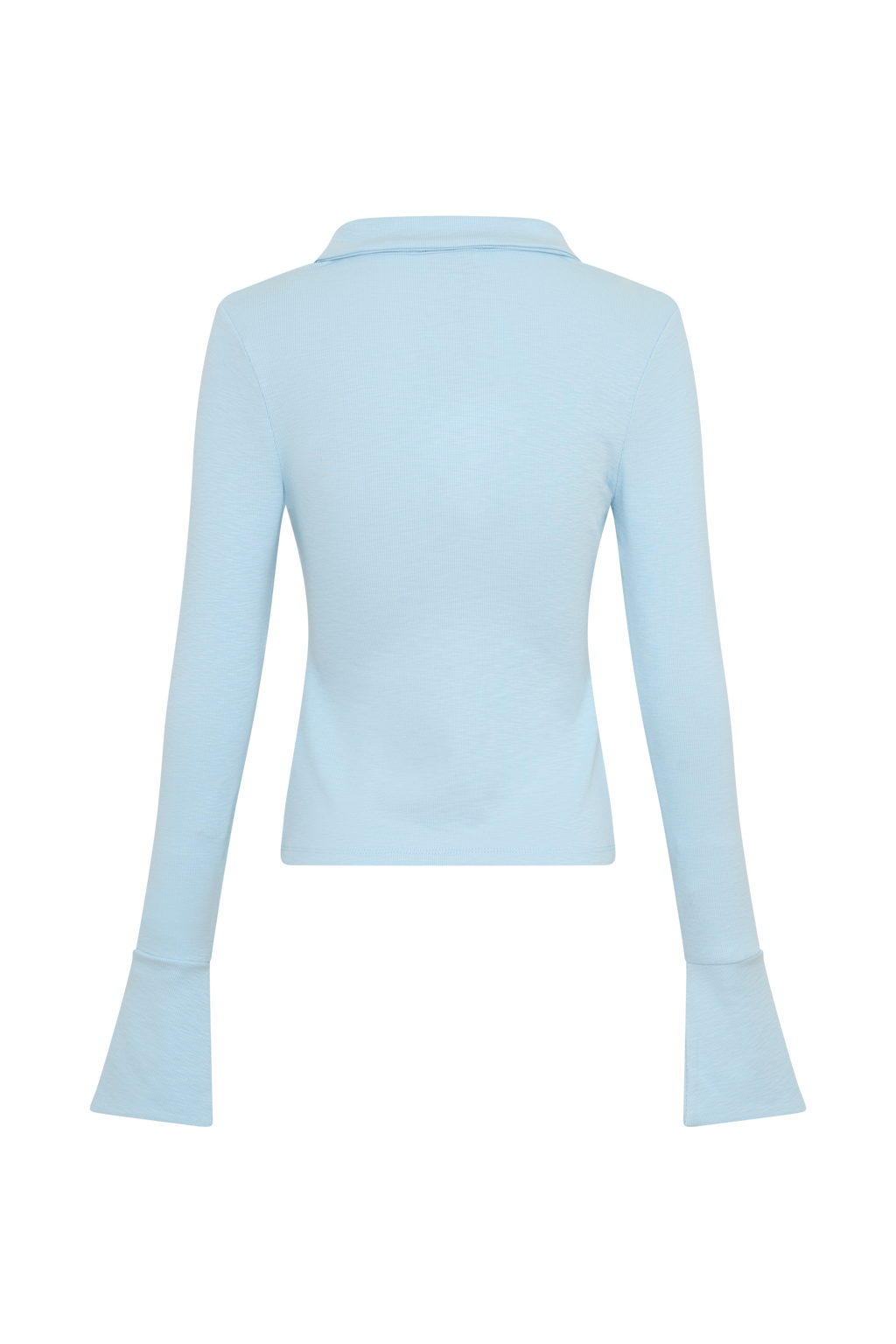 Analisa Button Down Long Sleeve Top - Pale Blue