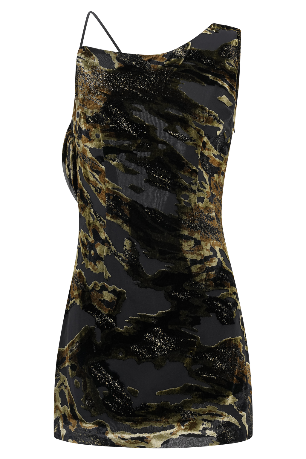 Ayana Cross Back Mini Dress - Velvet Burnout