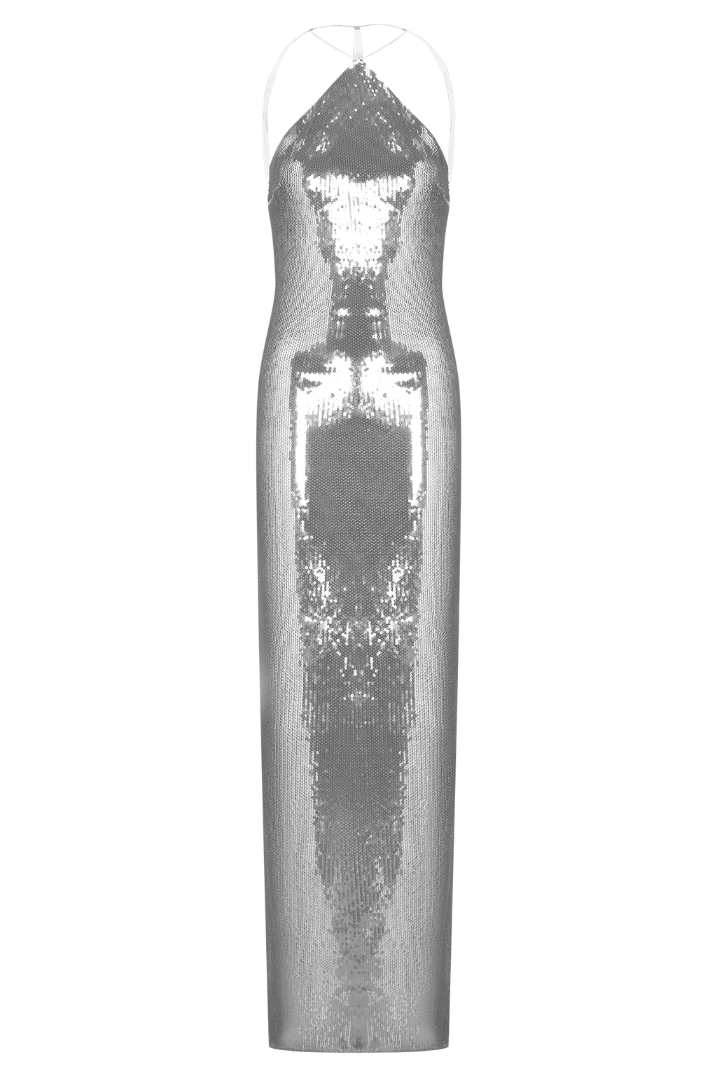 Baldwin Sequin Cut Out Maxi Dress - Silver