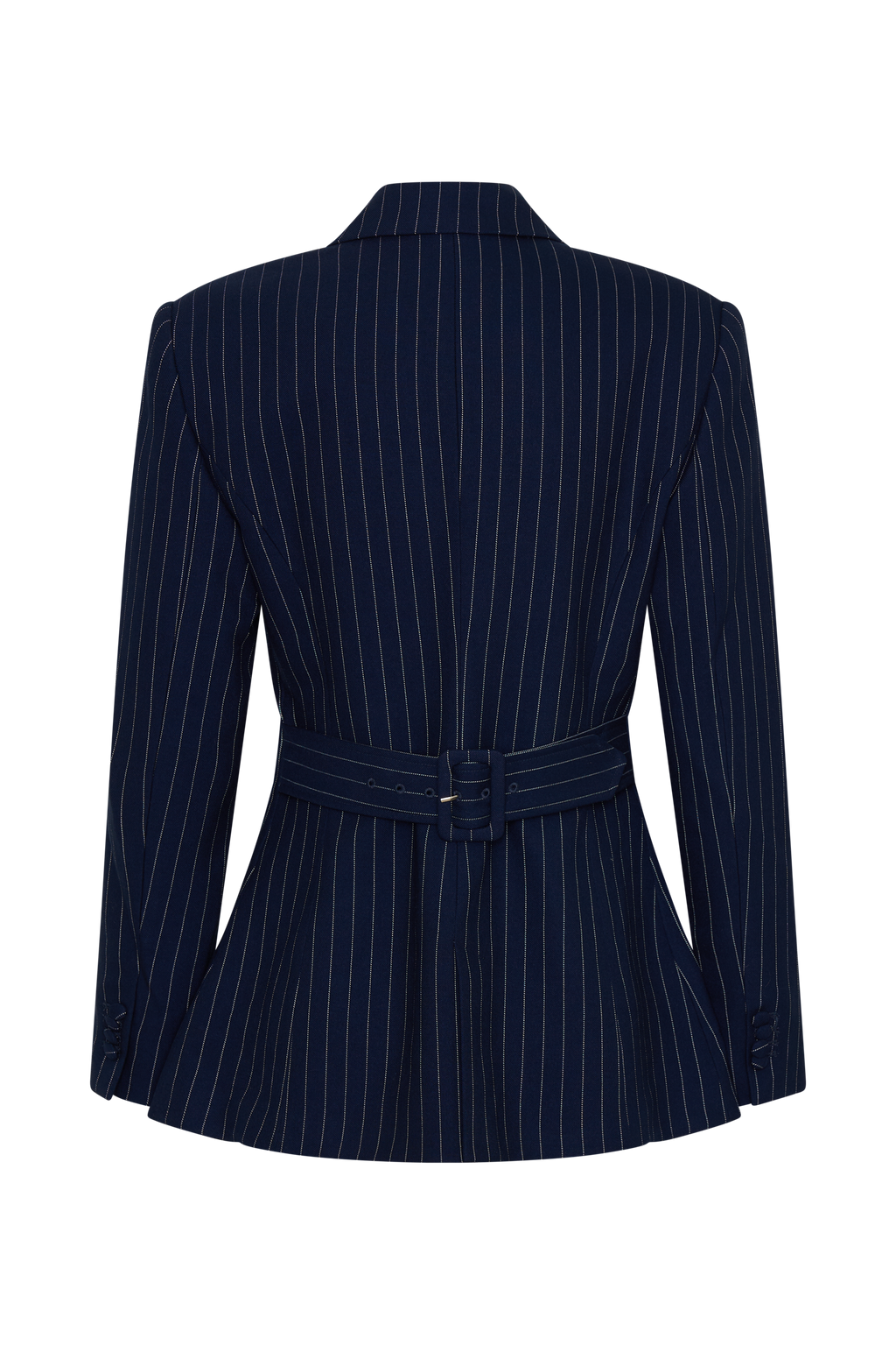 Bellamy Cinched Blazer - Navy Pinstripe