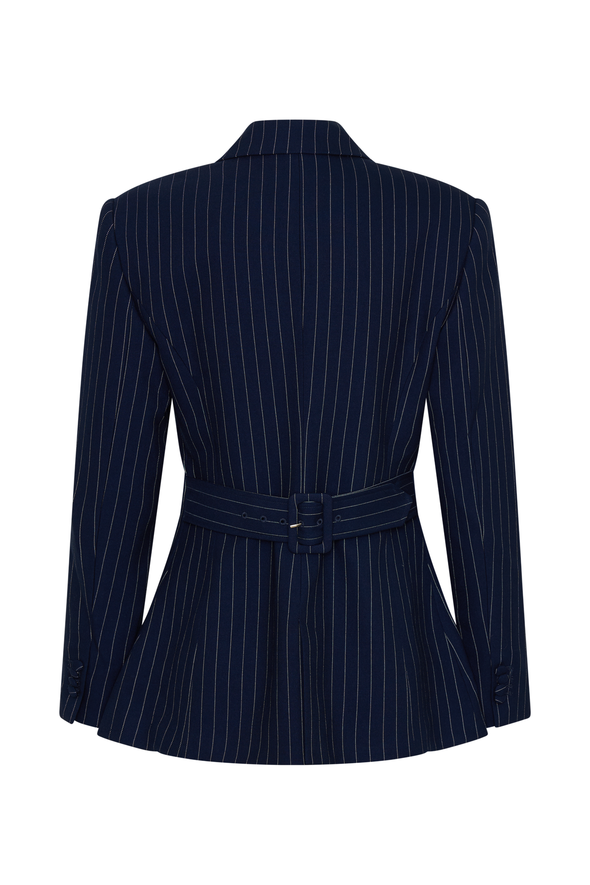 Bellamy Cinched Blazer - Navy Pinstripe