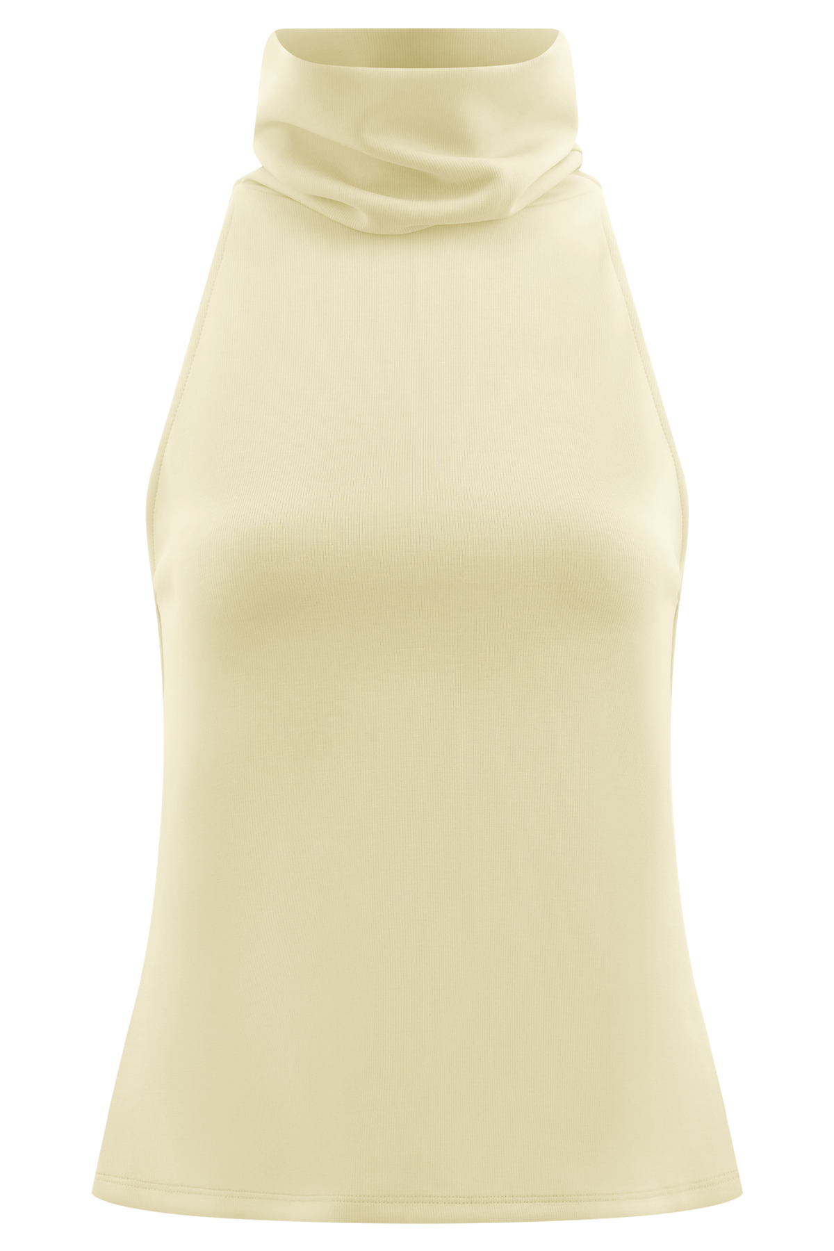 Birdie High Neck Sleeveless Top - Ivory