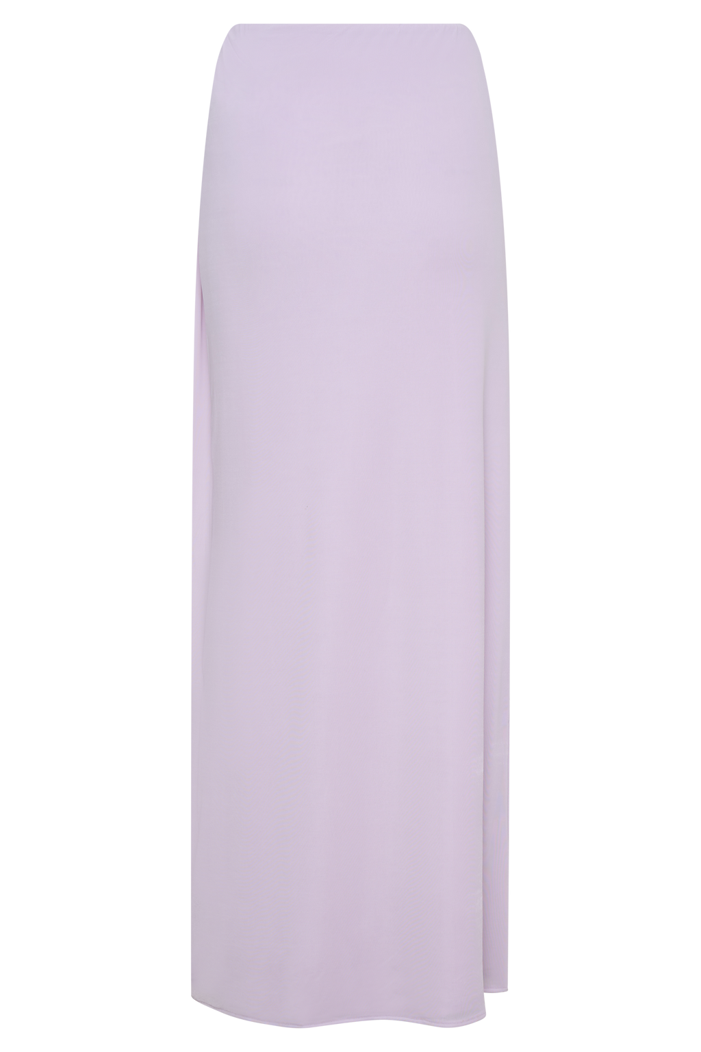 Bridget Slinky Maxi Skirt With Hardware - Dusty Lilac