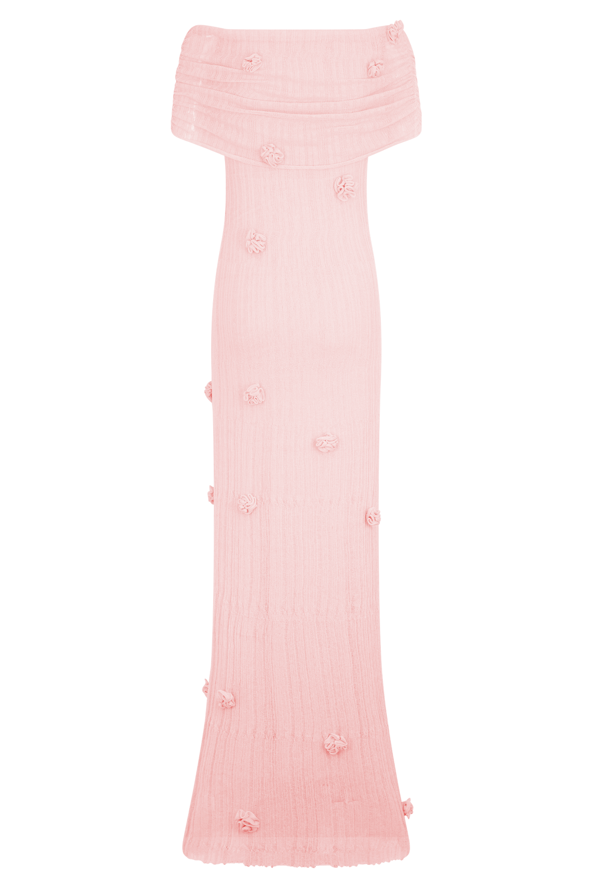 Brynn Orchid Knit Maxi Dress - Pastel Pink