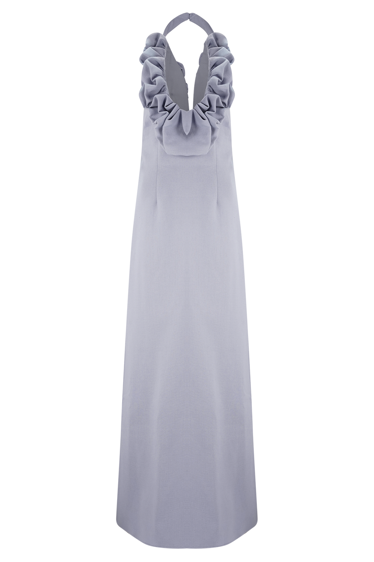 Carolyn Linen Bubble Maxi Dress - Misty Blue
