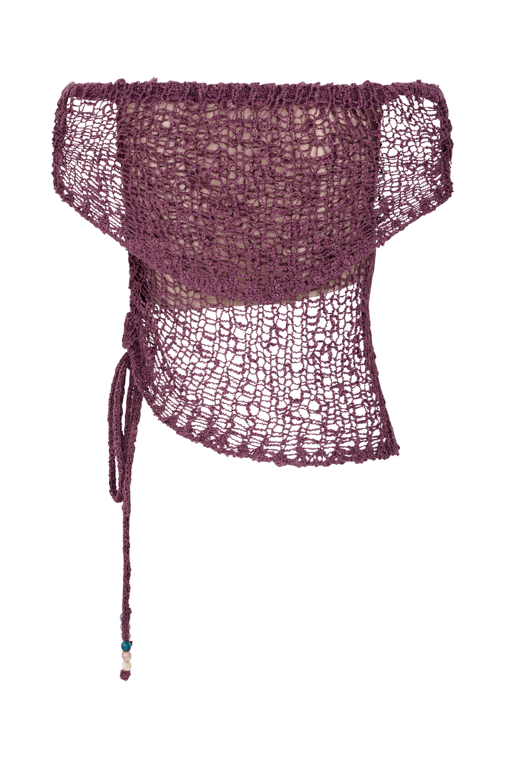 Cordelia Off Shoulder Knit Top - Mauve