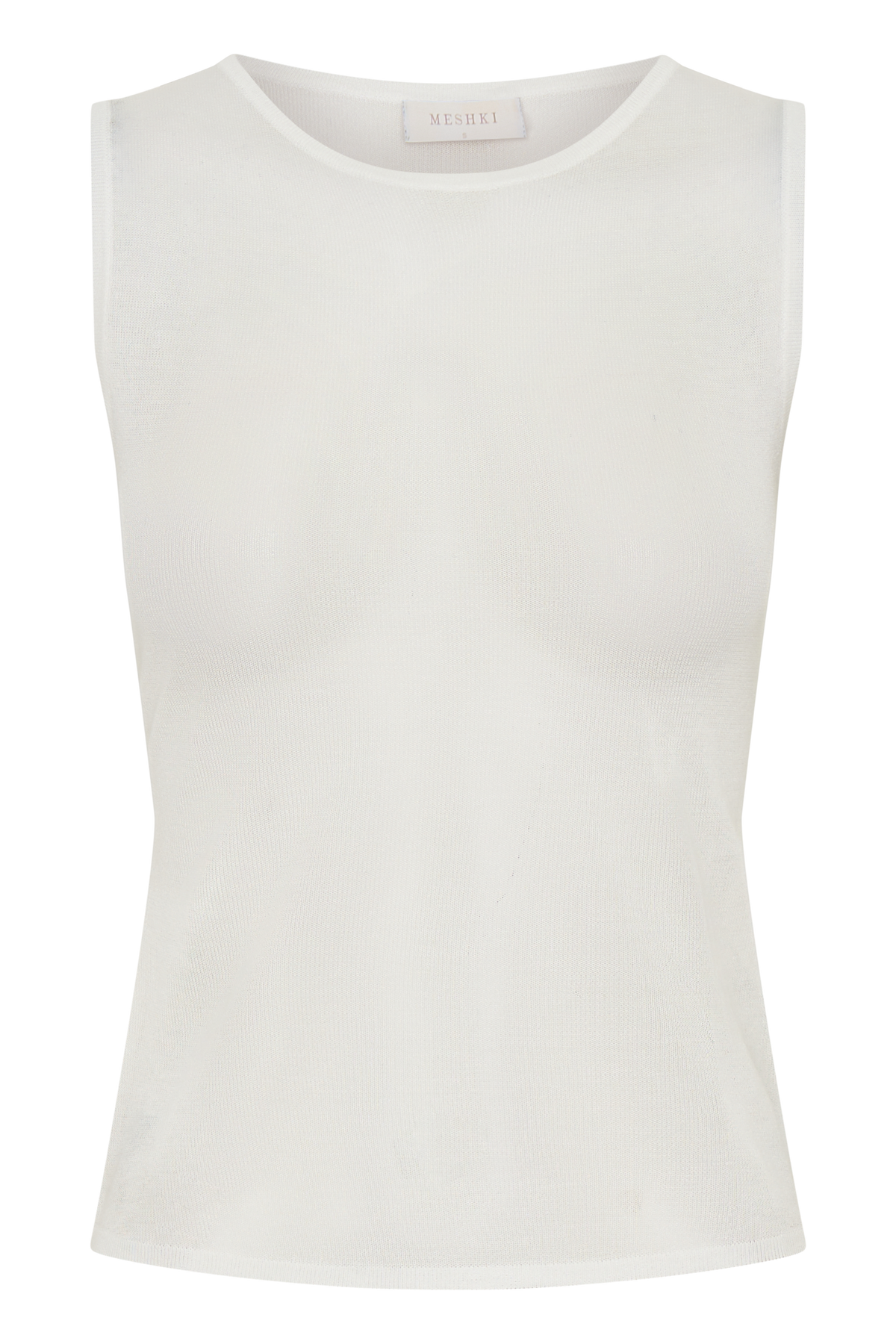 Dollie Sheer Knit Tank Top - Ivory