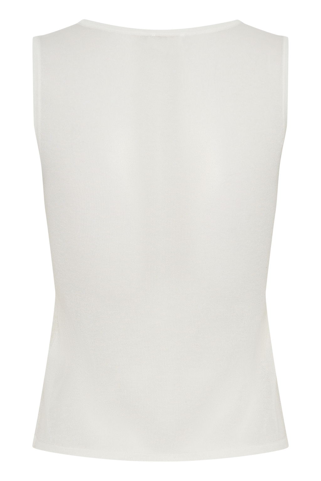 Dollie Sheer Knit Tank Top - Ivory