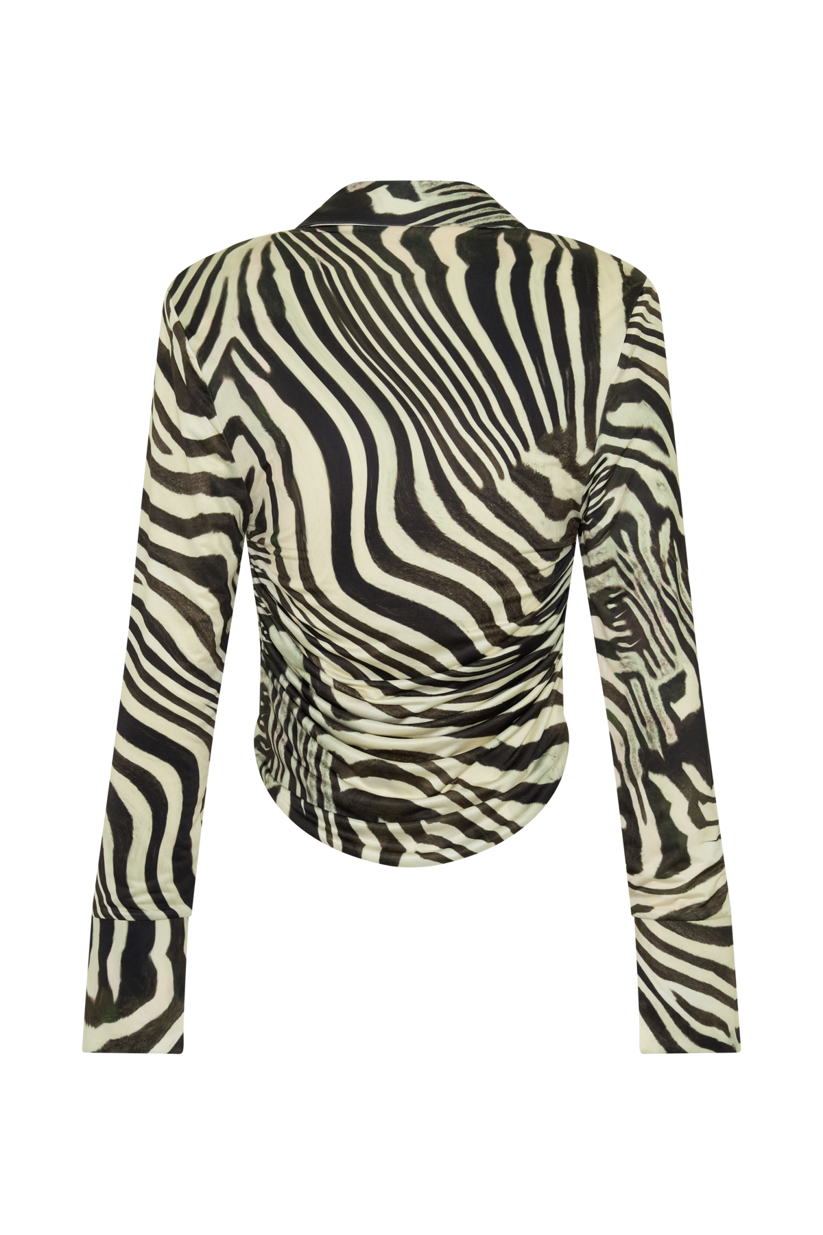 Elmira Long Sleeve Zebra Print Top - Zebra Print