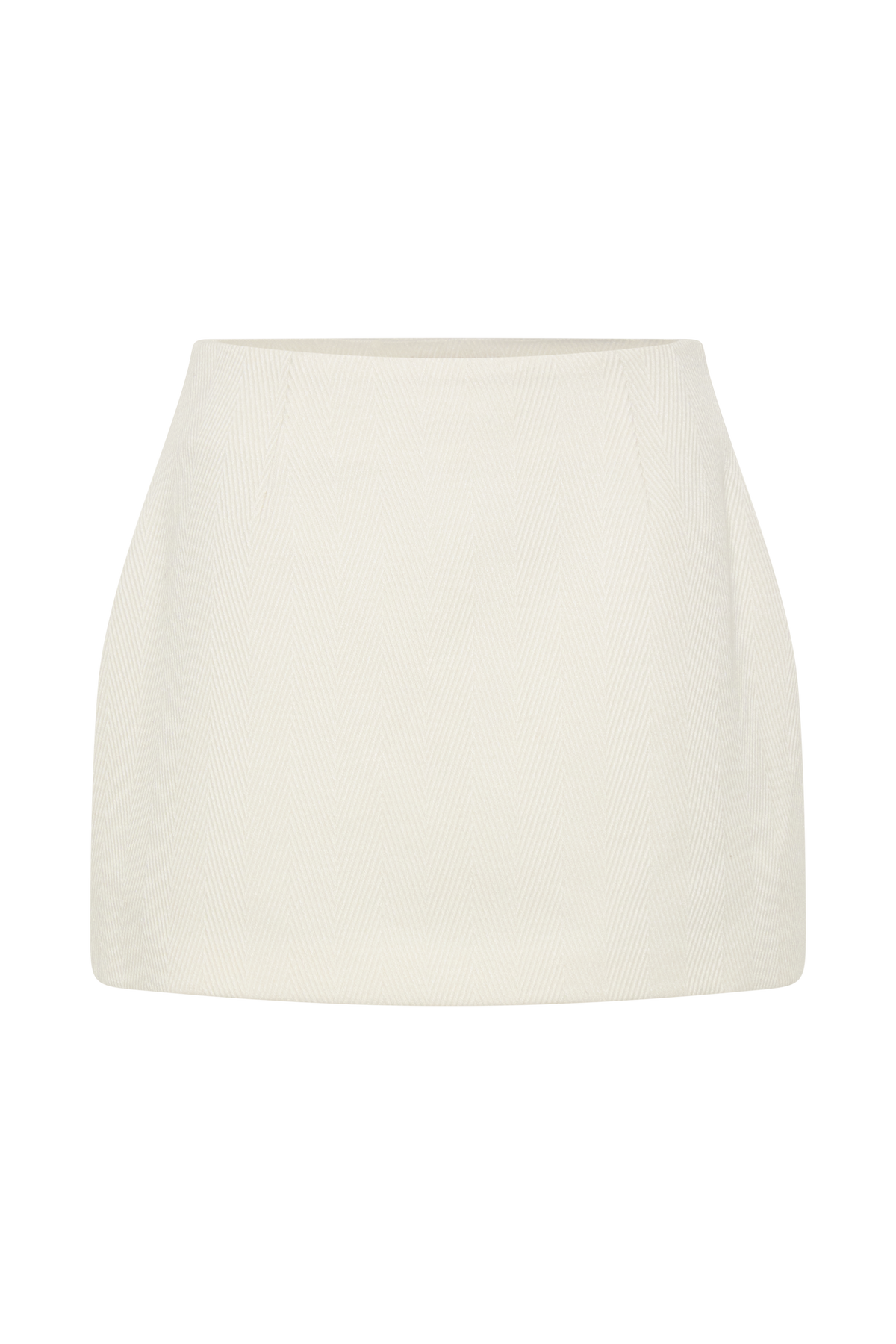 Elara Suiting Mini Skirt - Ivory