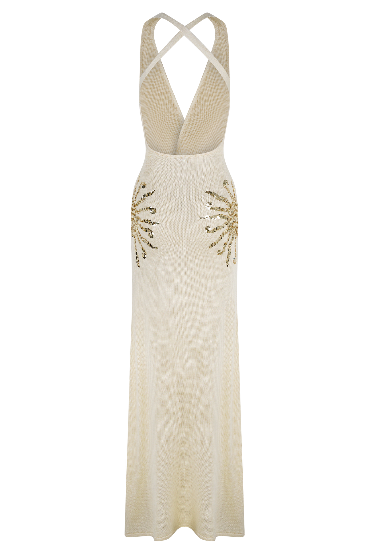 Ellington Knit Maxi Dress With Sequin - Ivory