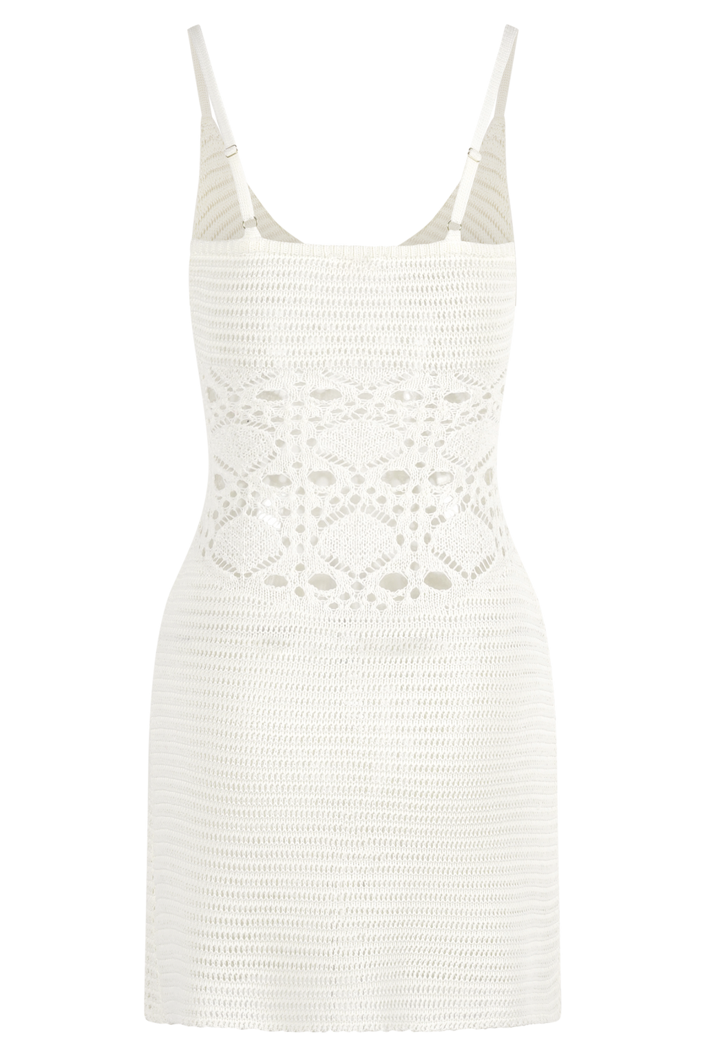 Everette Crochet Knit Mini Dress - Ivory
