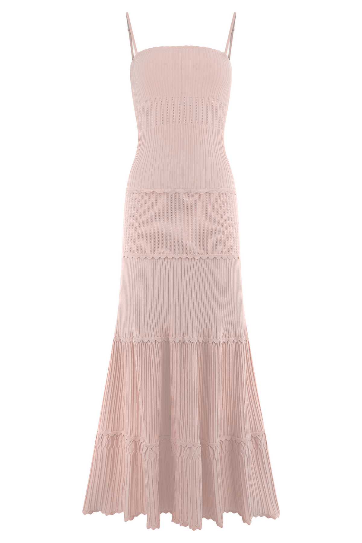 Finley Pointelle Knit Maxi Dress - Baby Pink