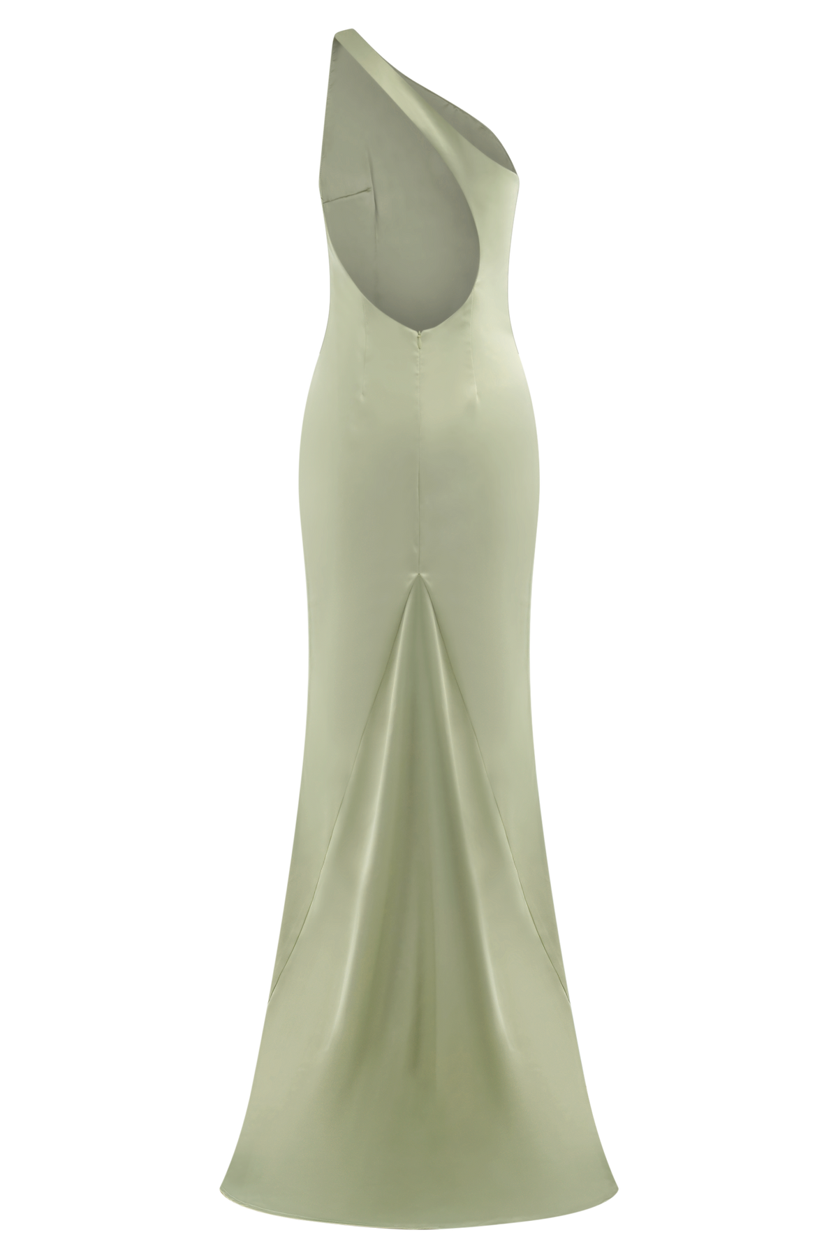 Harper One Shoulder Gown - Sage