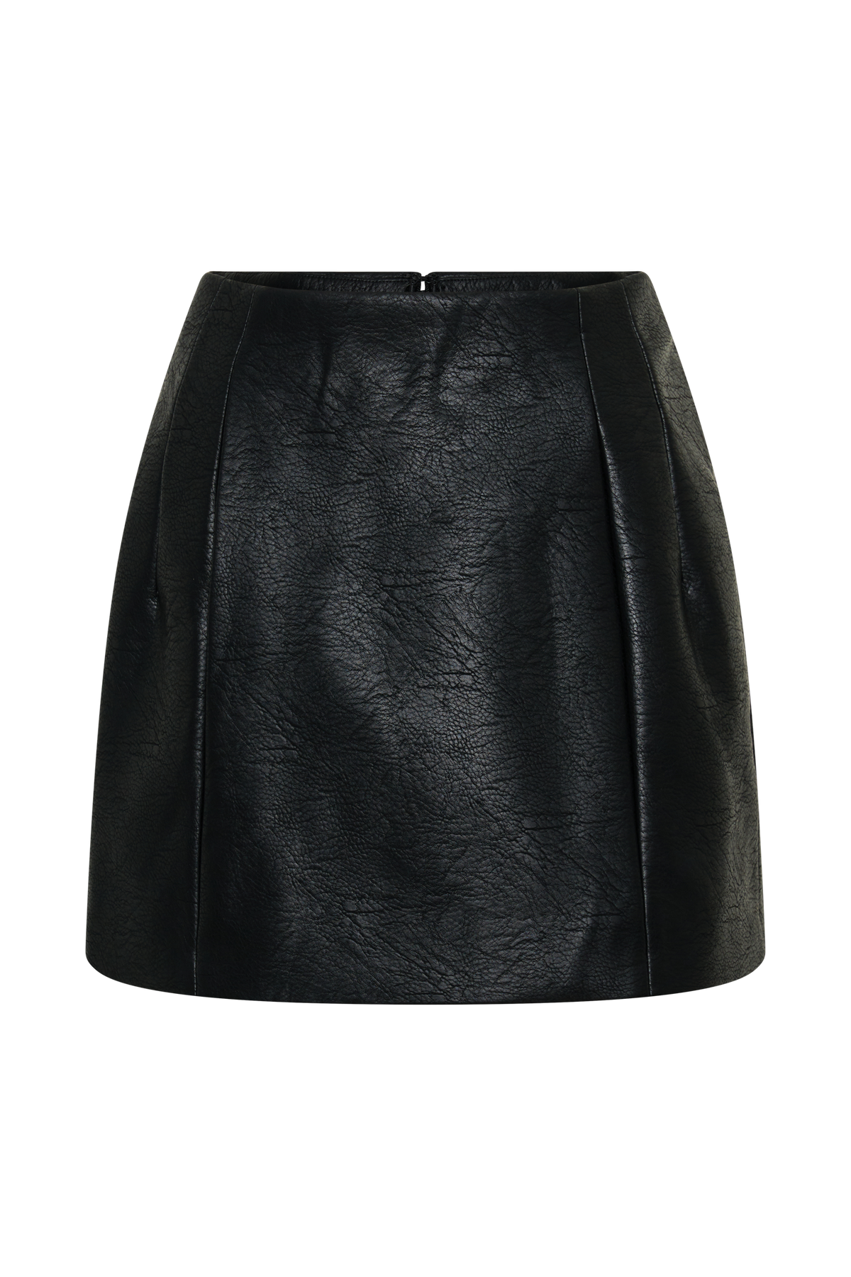 Jemima Faux Leather Mini Skirt - Black