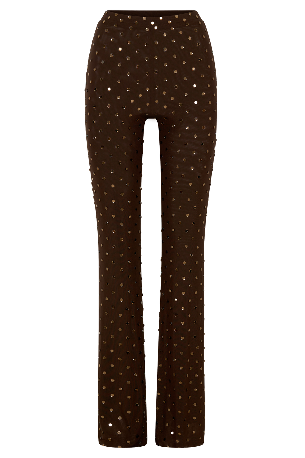 Jackie Diamante Straight Leg Pants - Chocolate
