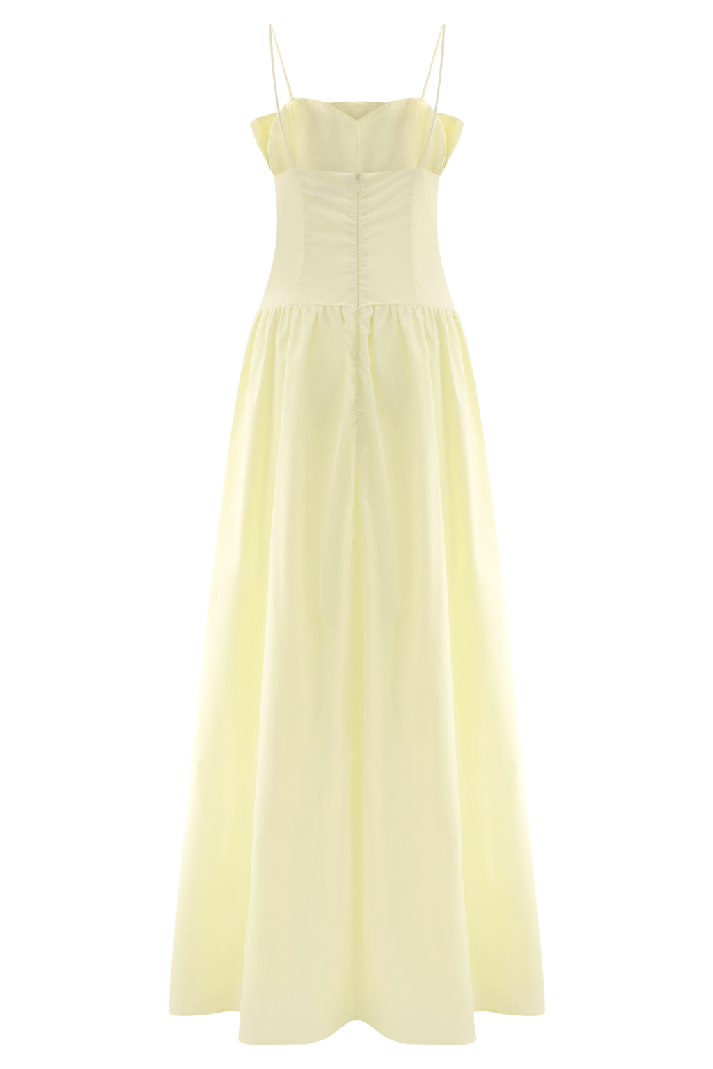 Janis Cotton Frill Maxi Dress - Lemon
