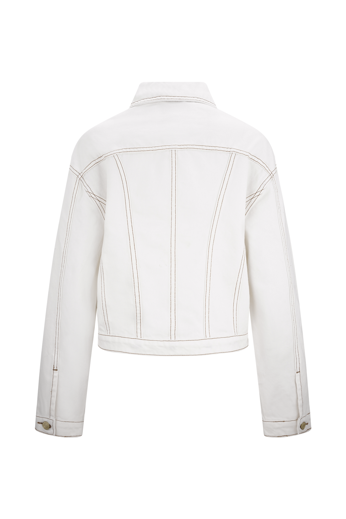 Kirra Cinched Denim Jacket - White