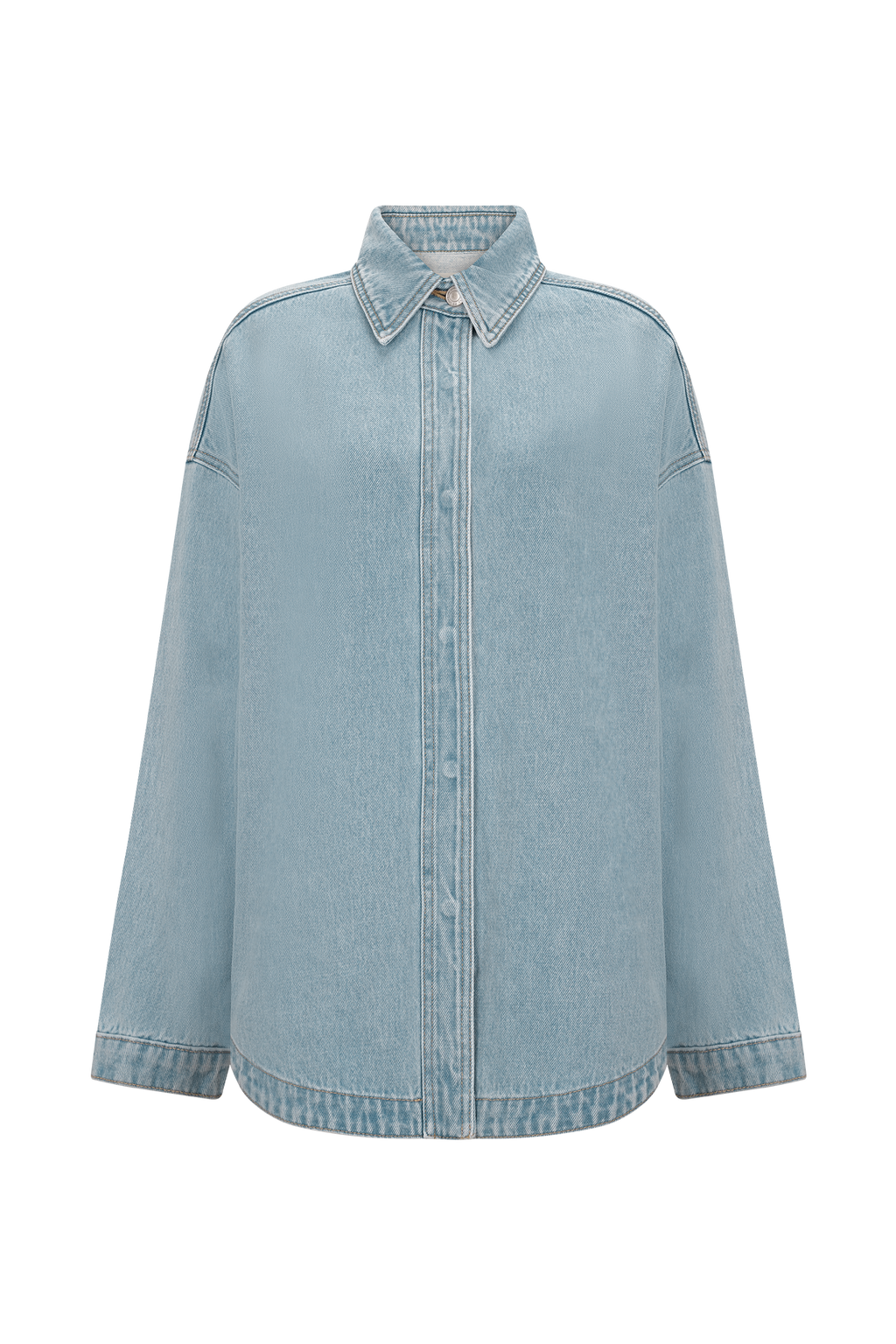 Lioda Oversized Denim Shirt - 80'S Blue