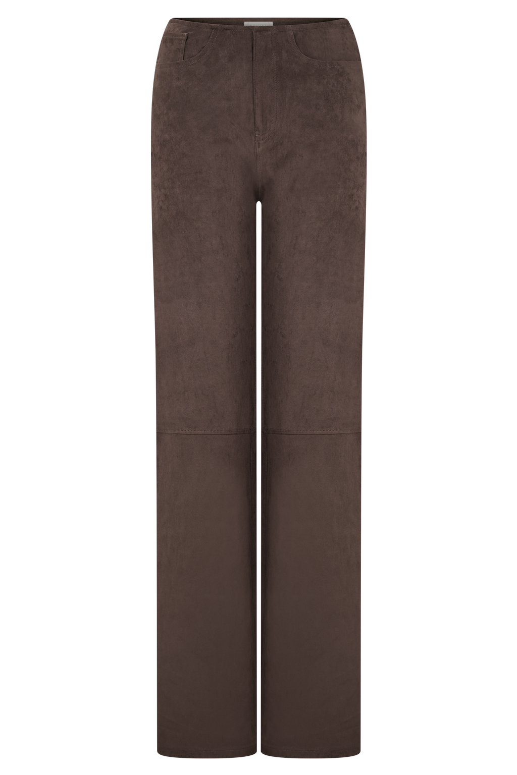 Logan Faux Suede Pants - Dark Chocolate
