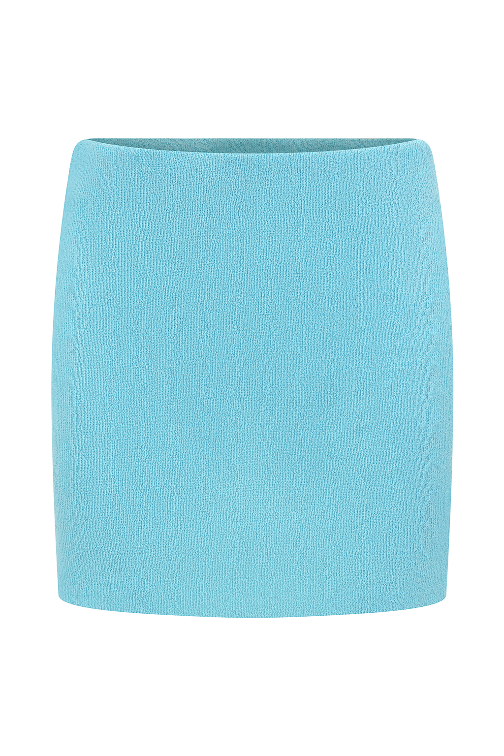 Esme Knit Mini Skirt - Cyan Blue