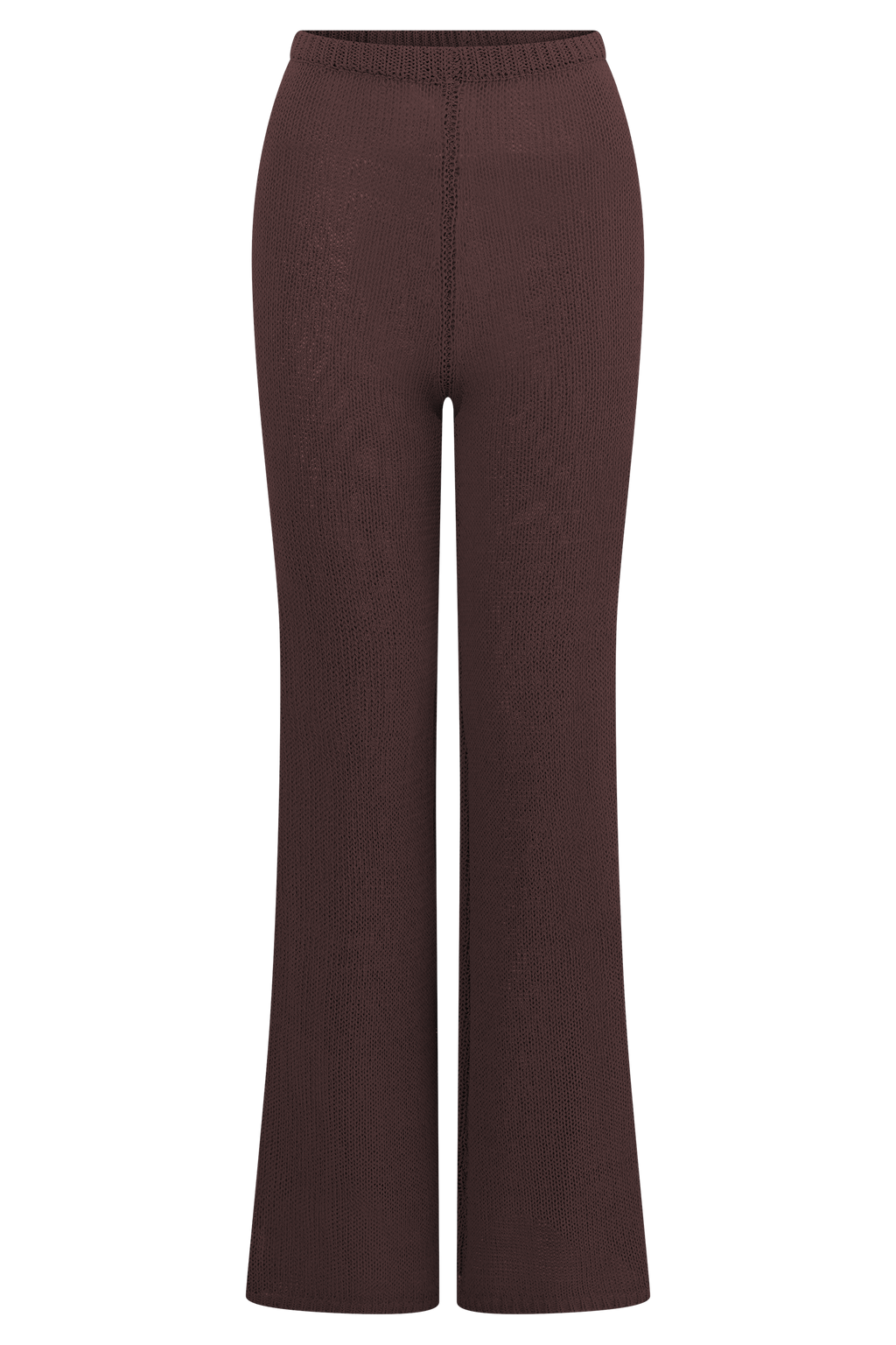 Malani Wide Leg Knit Pants - Chocolate