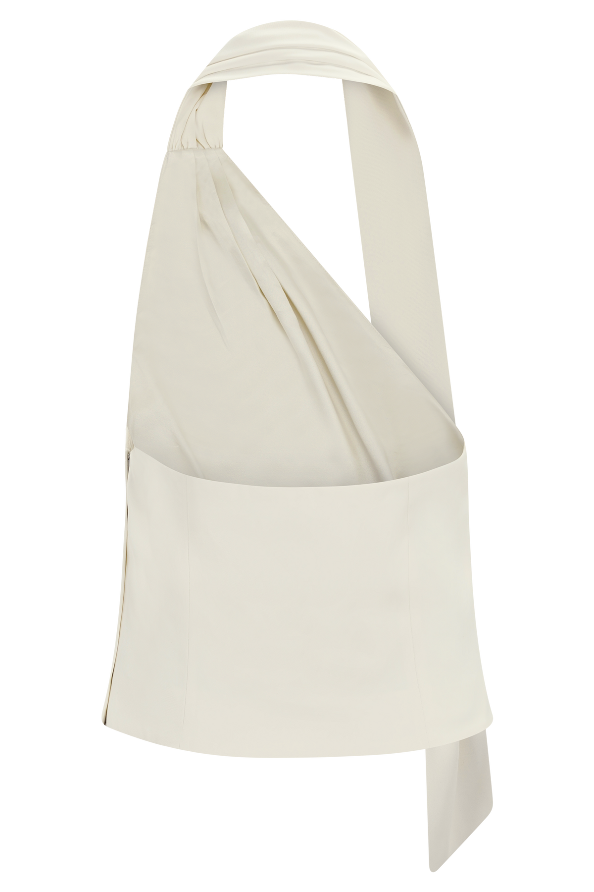 Marina Halter Top With Hardware - Ivory