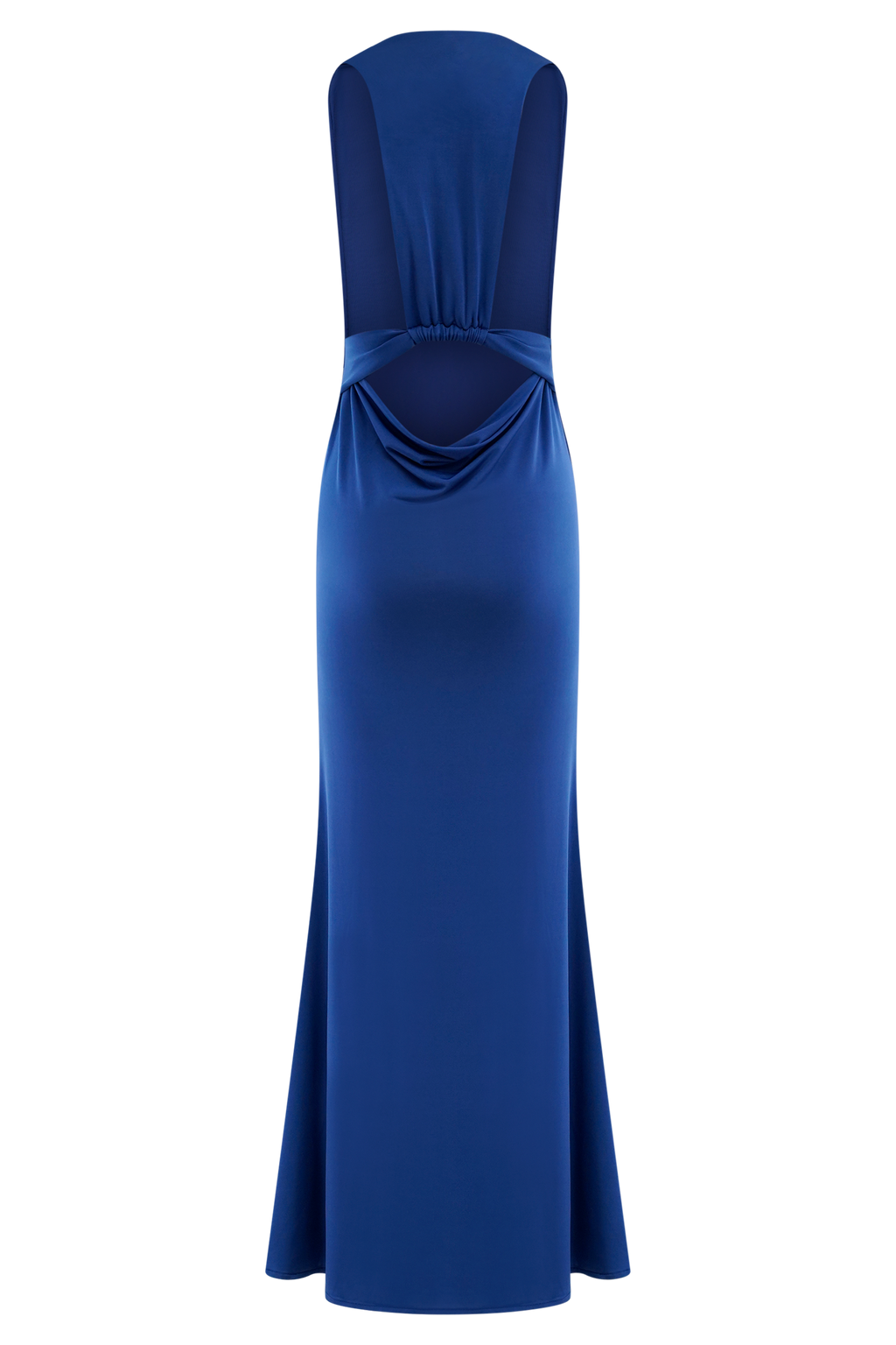 Elke Slinky V Neck Maxi Dress - Cobalt