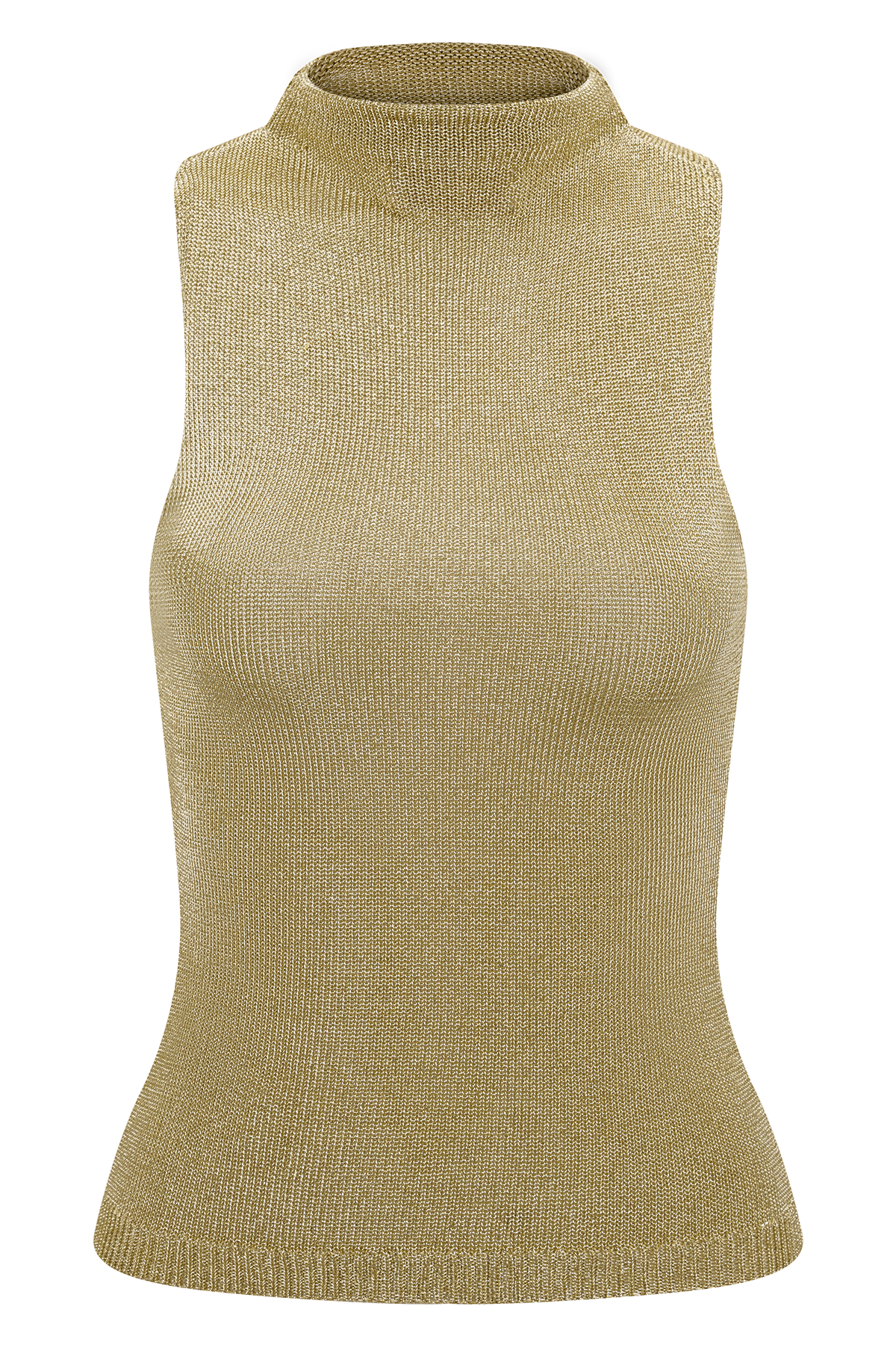Nikki Lurex Top With Hardware - Gold
