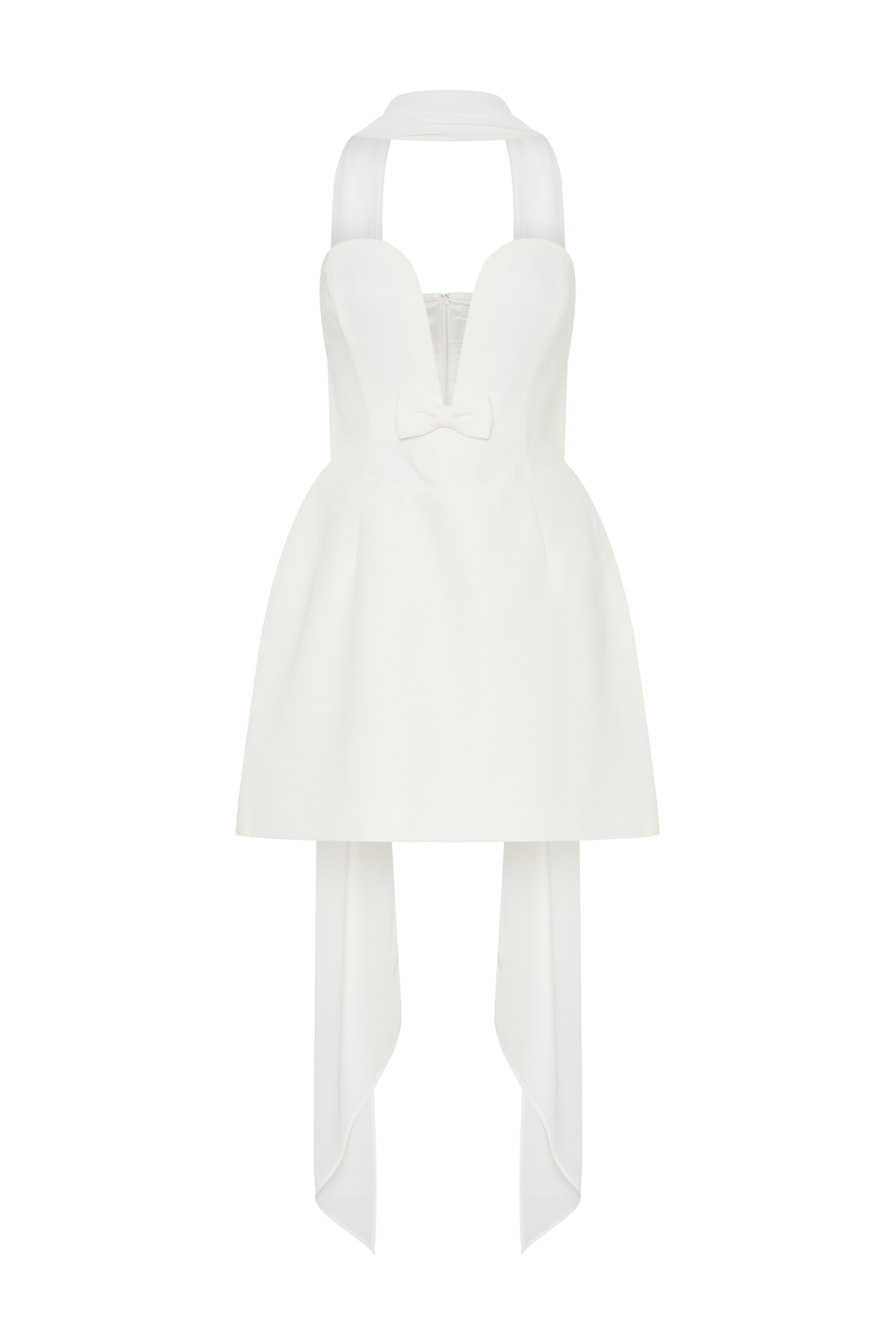 Orellia Strapless Suiting Mini Dress - Ivory