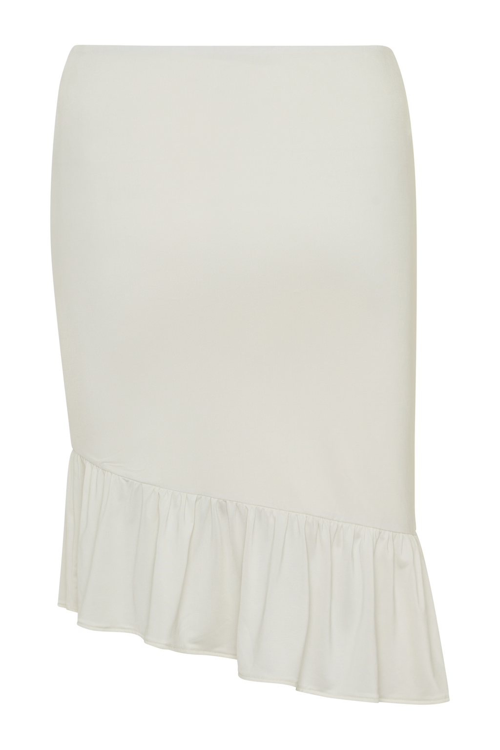 Polina Ruffle Midi Skirt - Ivory