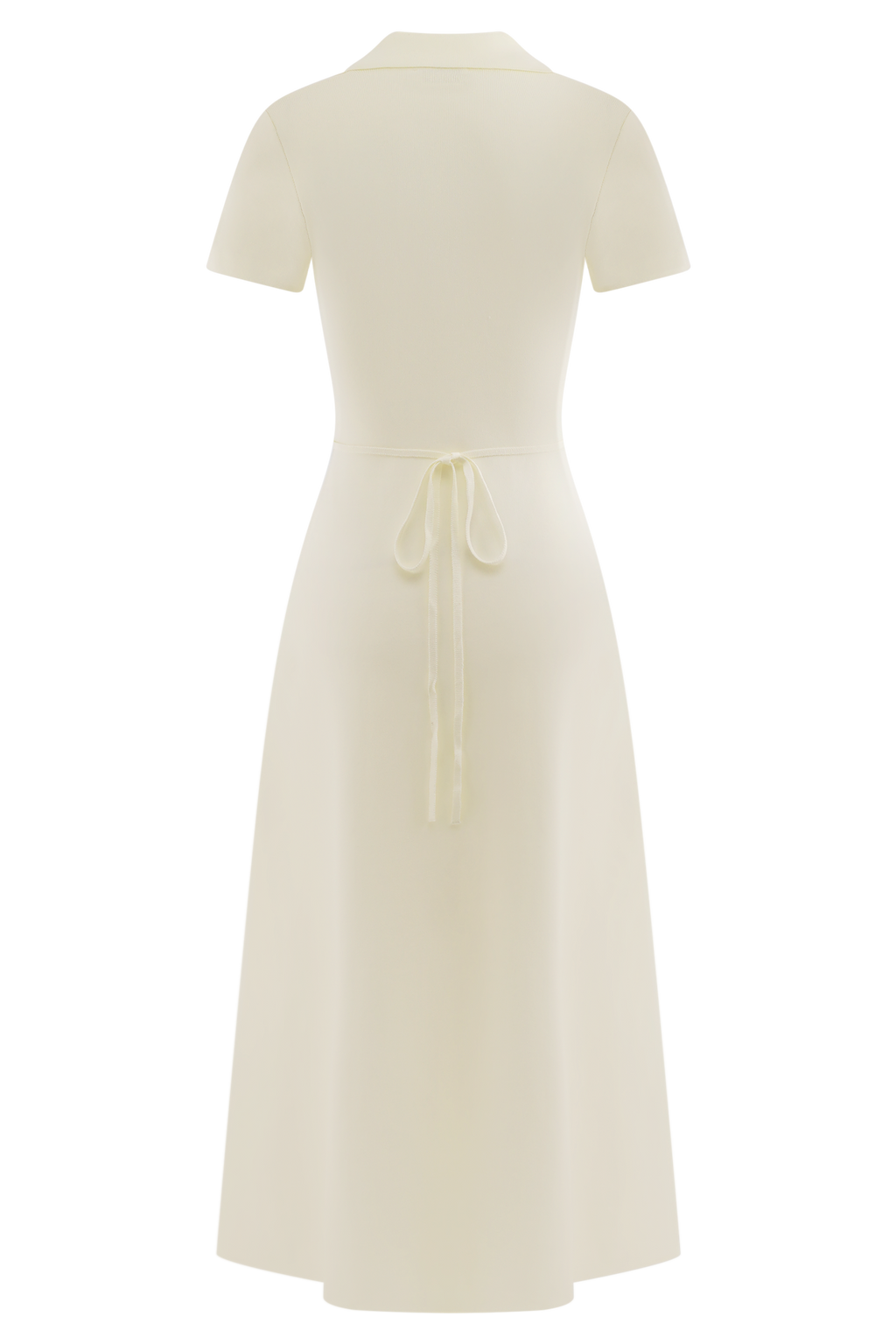 Pearson Short Sleeve Knit Midi Dress - Ivory