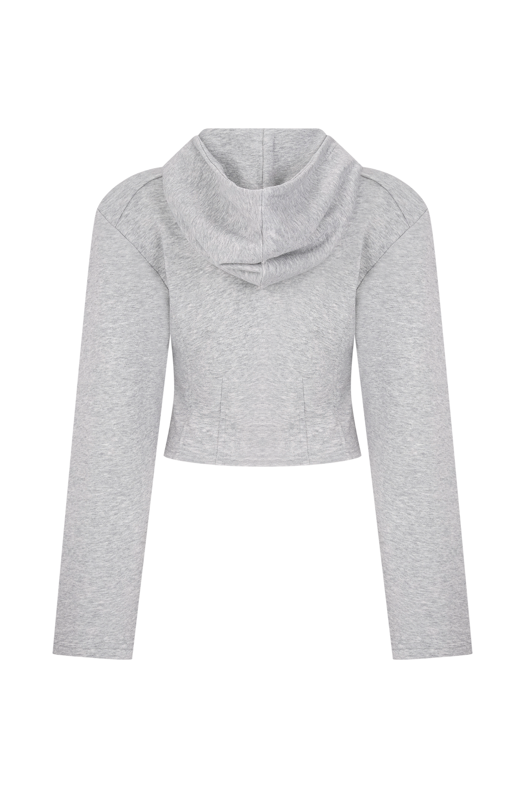 Quinn Zip Up Hoodie - Light Grey Marle