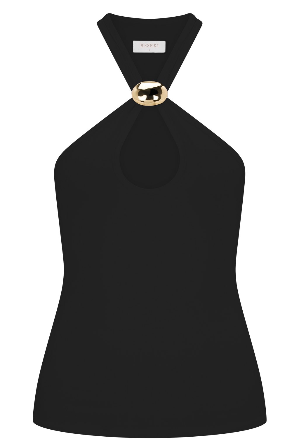 Ramona Modal Tank Top With Hardware - Black