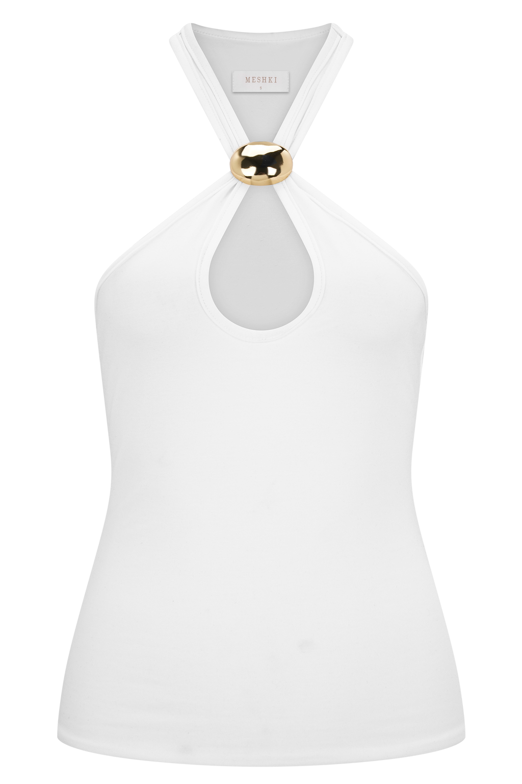 Ramona Modal Tank Top With Hardware - Ivory
