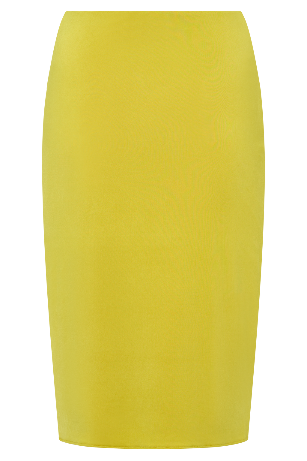 Svetlana Twist Side Detail Skirt - Chartreuse